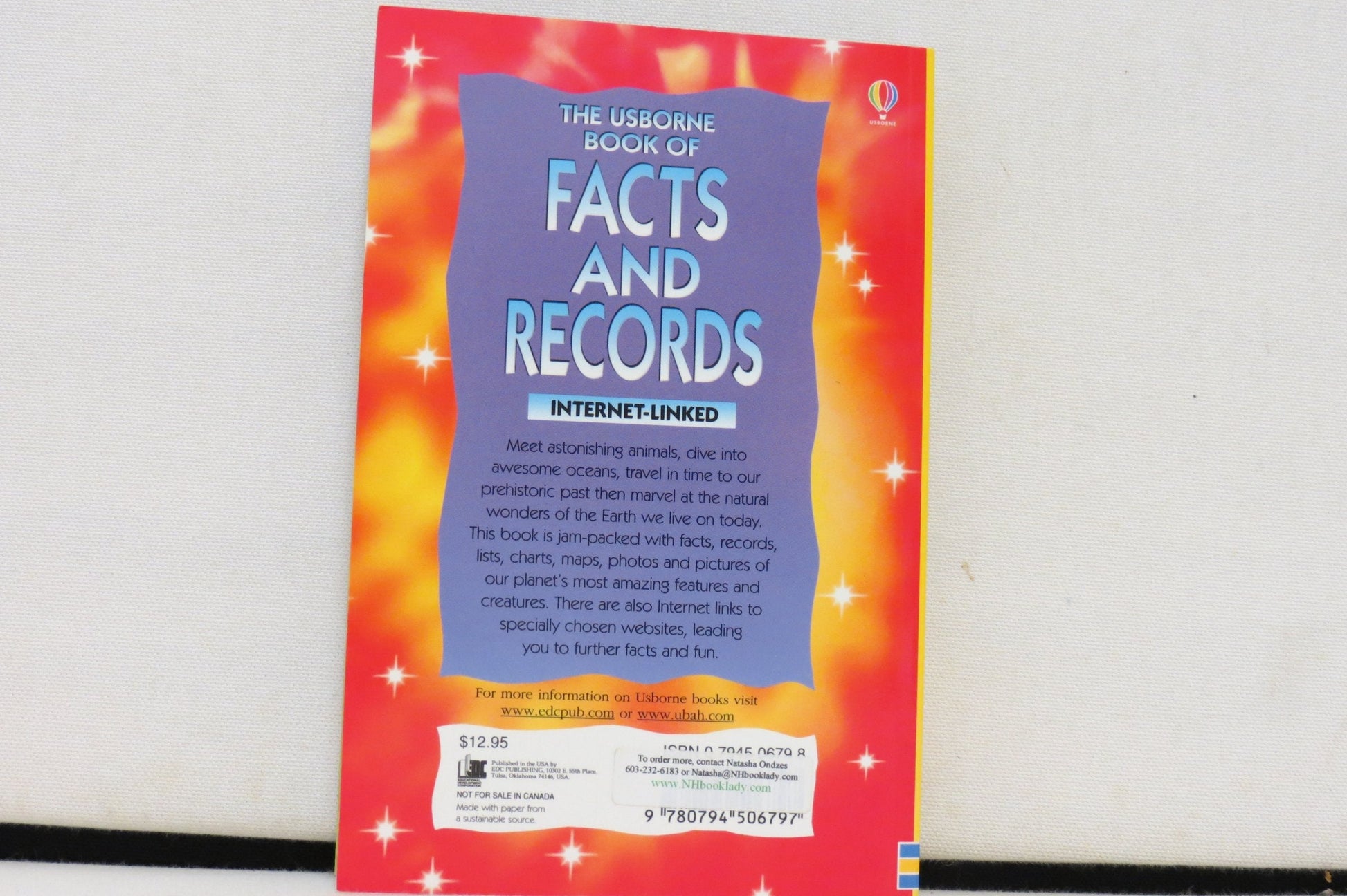 The Usborne Book of Facts and Records: Internet-Linked (Facts and Lists Internet Linked) used book depot