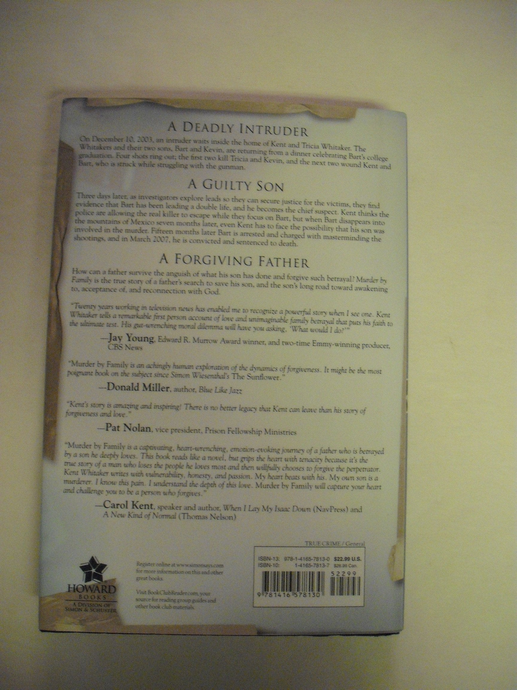 Murder by Family: The Incredible True Story of a Son's Treachery and a Father's Forgiveness used book depot