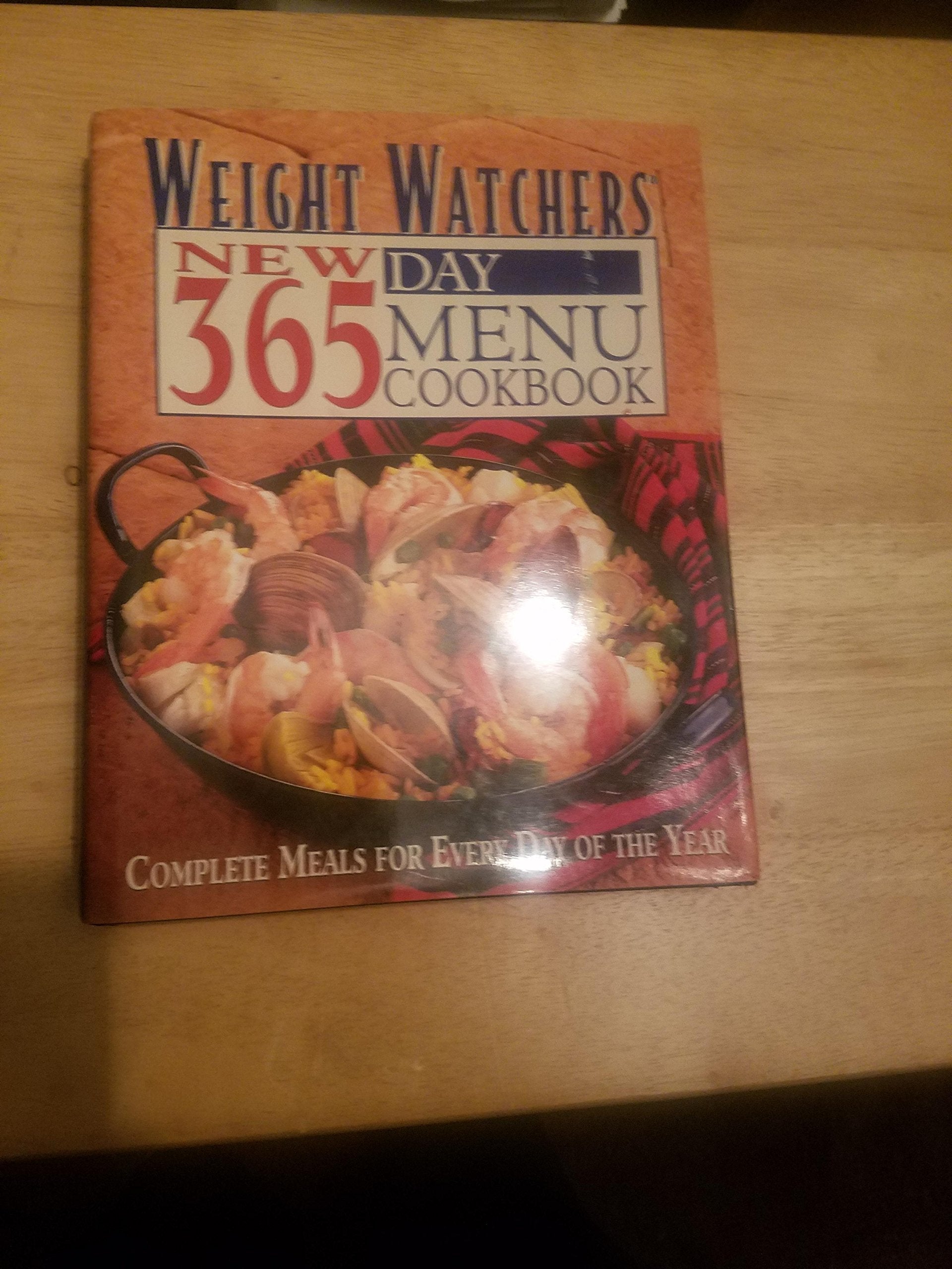 Weight Watchers New 365 Day Menu Cookbook: Complete Meals for Every Day of the Year used book depot