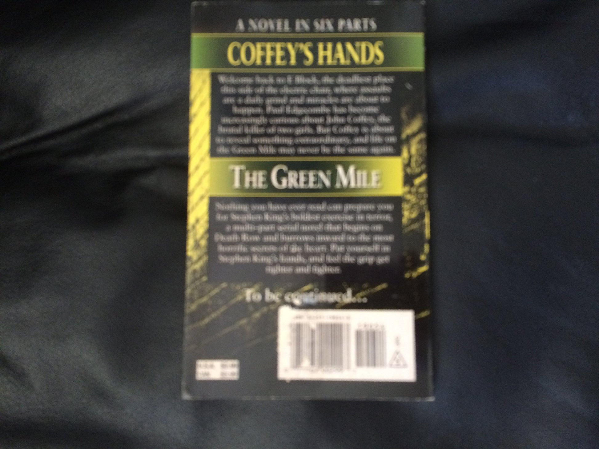 Coffey's Hands (The Green Mile, Part 3) used book depot