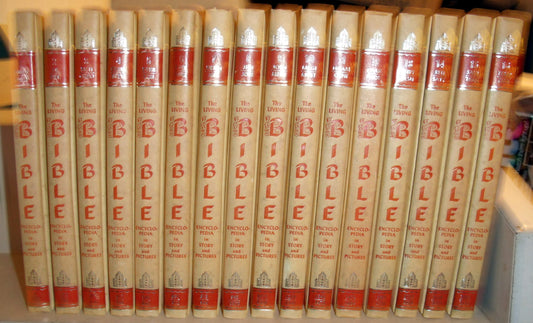 The Living Bible Encyclopedia in Story and Pictures Art Treasure Edition, Complete 16 Volume Set [Hardcover] Moyer, Elgin Sylvester; Cairns, Earle Edwin