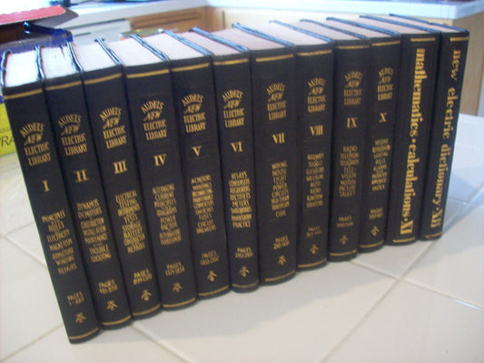 Audels New Electric Library with Illustrated Diagrams: Volumes 112 [Leather Bound] Frank D Graham, BS,MS,ME,EE