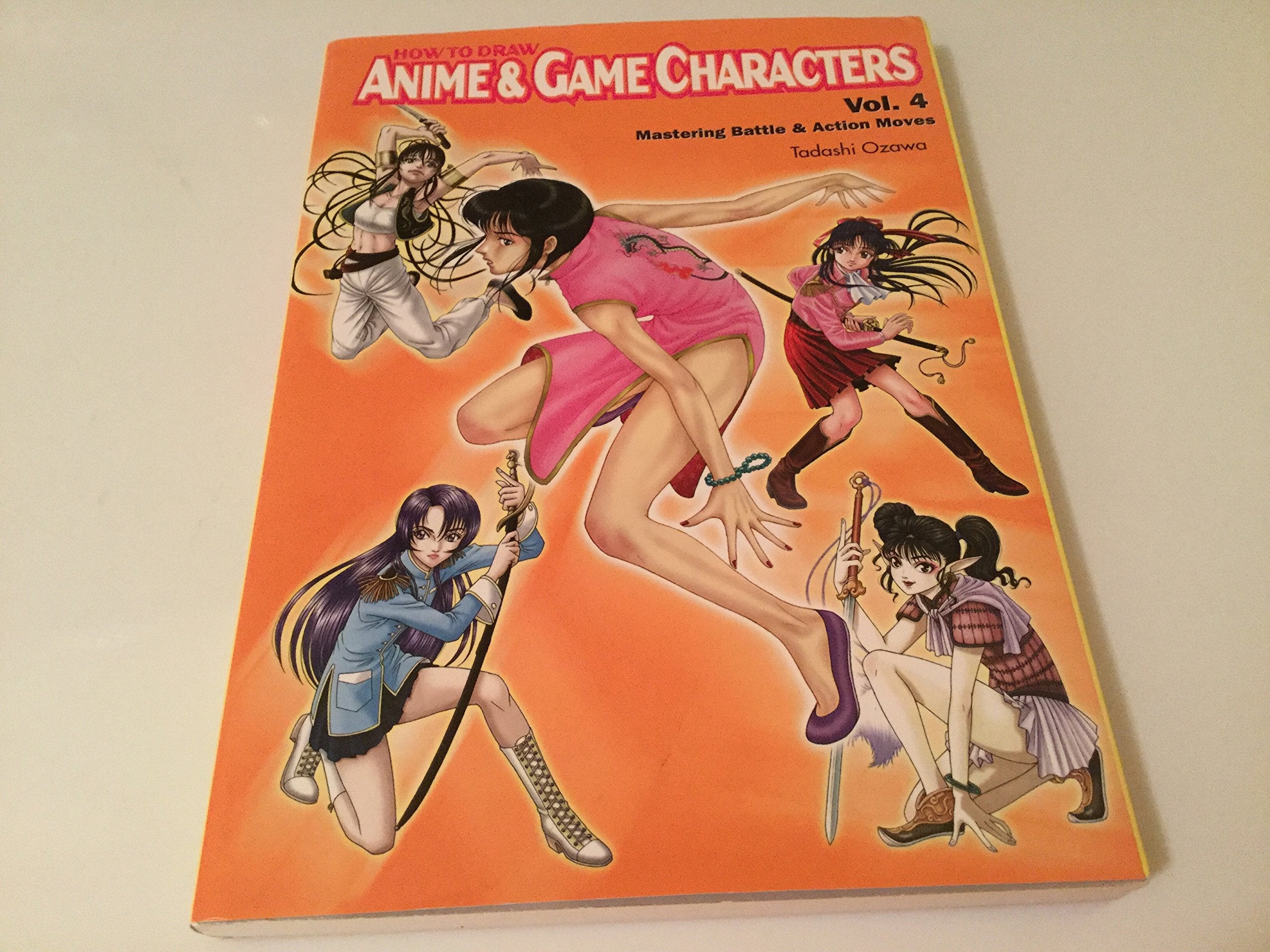 How to Draw Anime & Game Characters, Vol. 4: Mastering Battle and Action Moves used book depot
