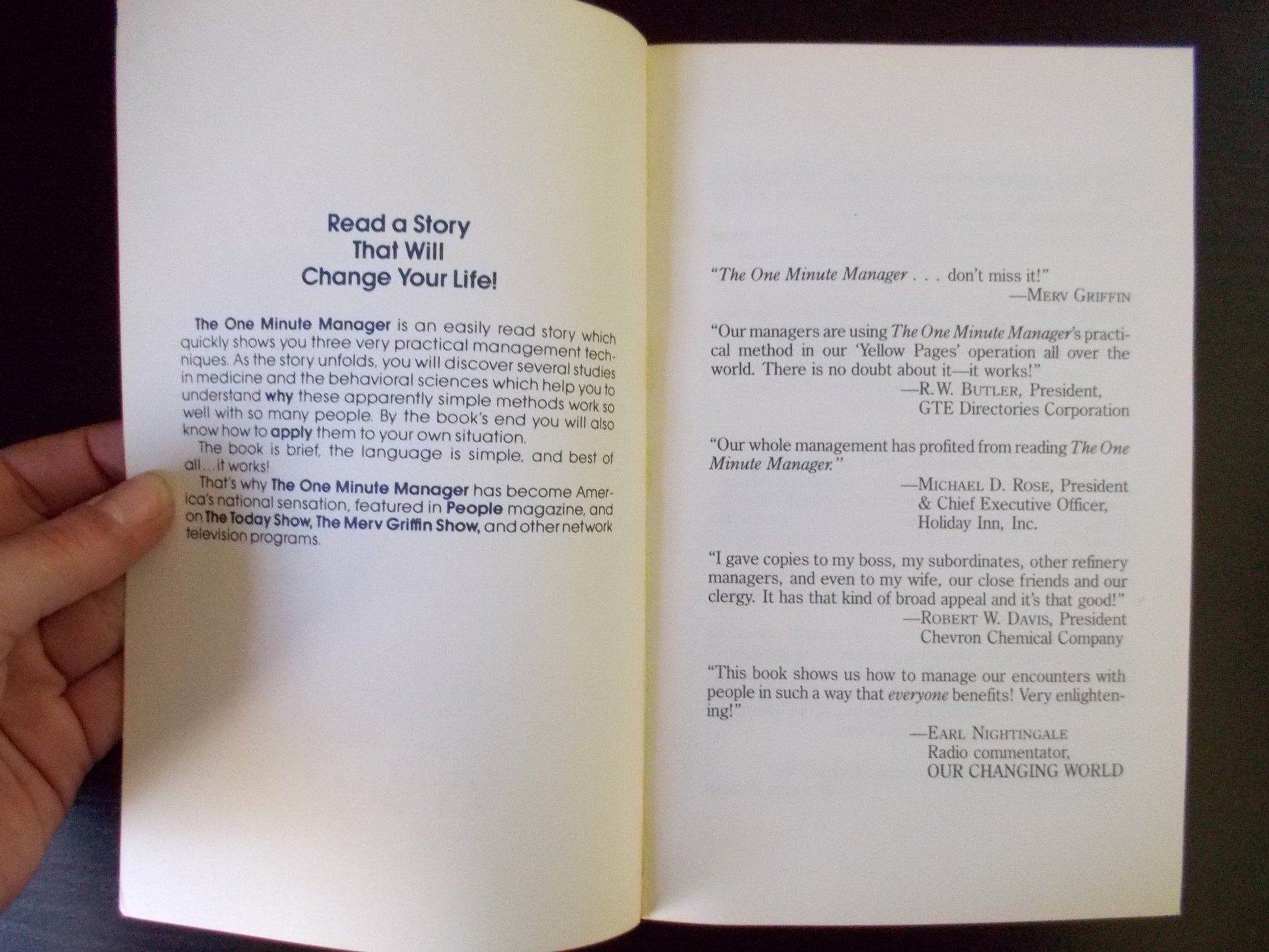 The One Minute Manager used book depot