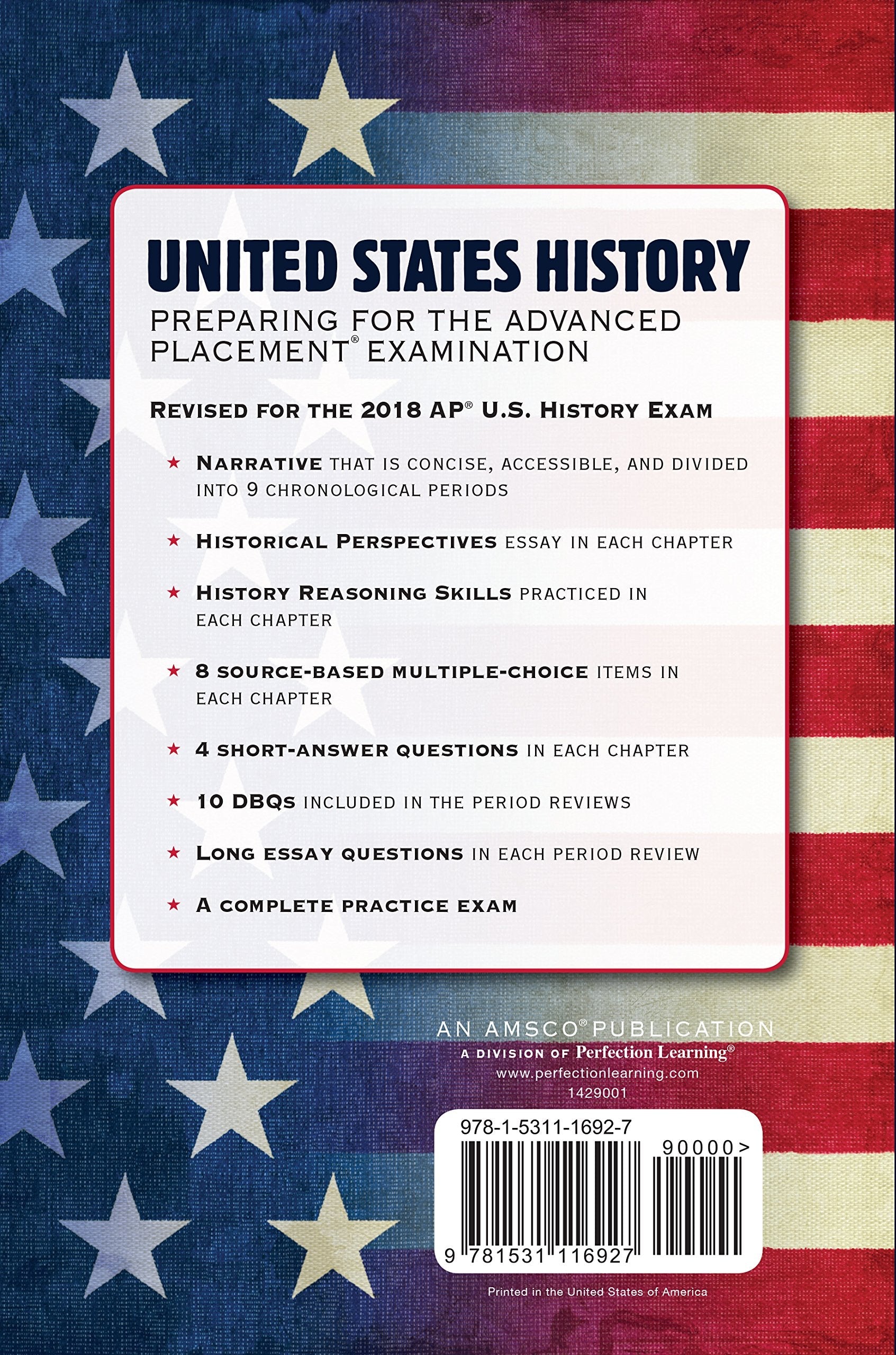 United States History: Preparing for the Advanced Placement Examination, 2018 Edition used book depot