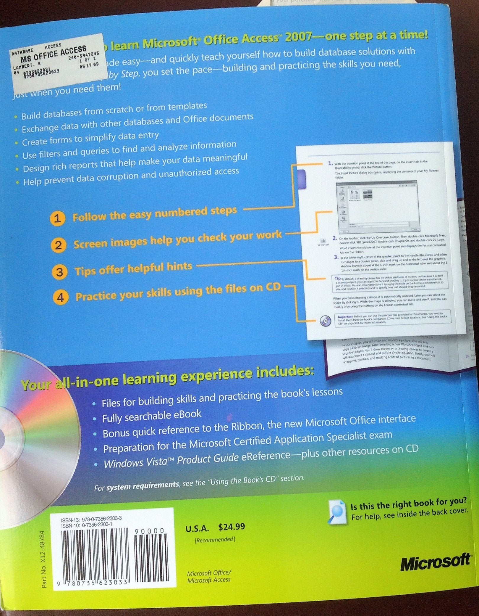Microsoft® Office Access™ 2007 Step by Step (Step by Step Series)