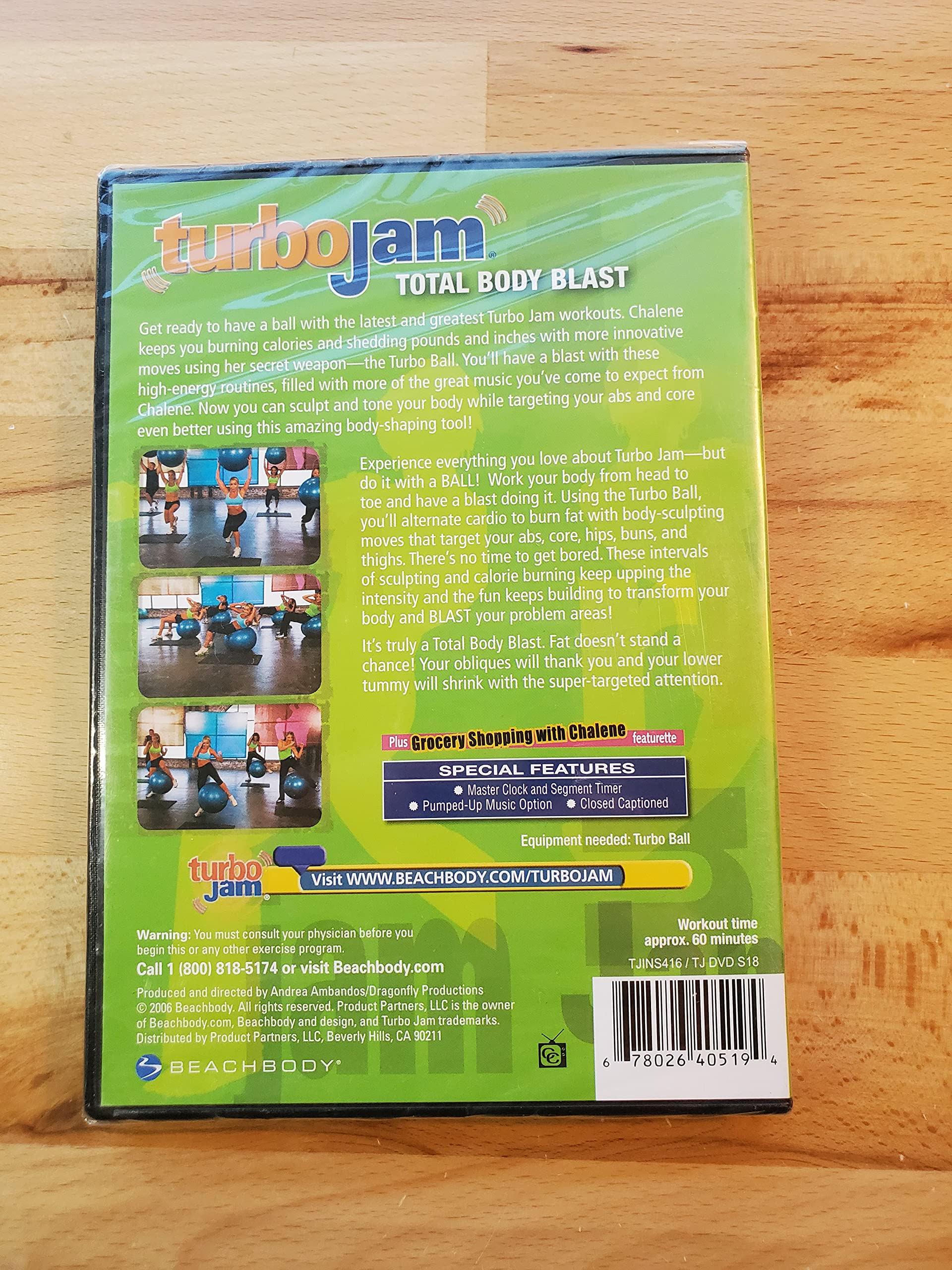 Turbo Jam Total Body Blast DVD by Chalene Johnson used book depot