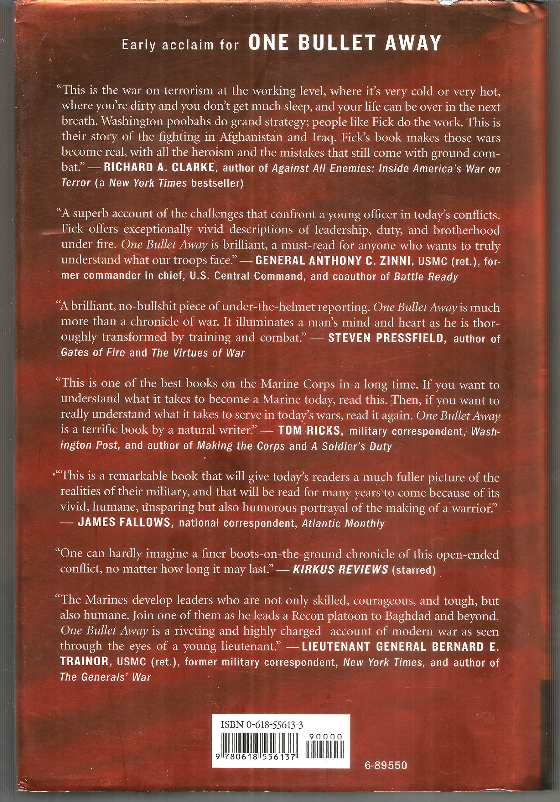 One Bullet Away: The Making of a Marine Officer used book depot