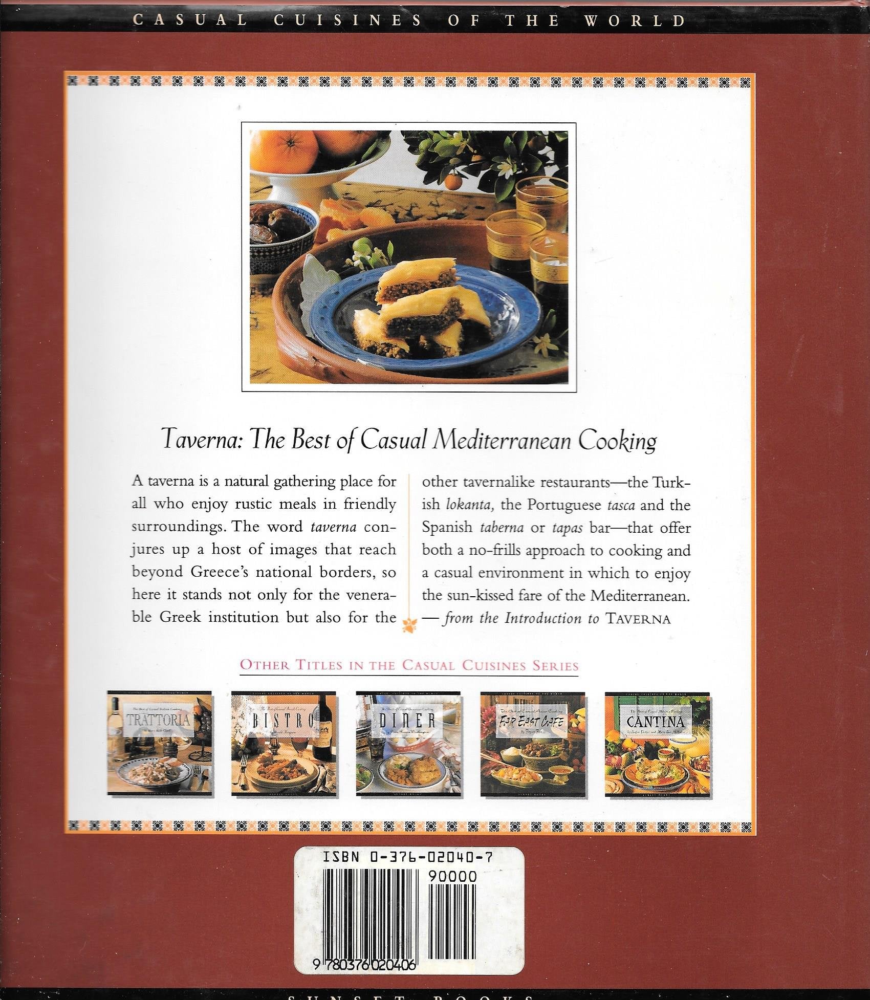 Taverna: The Best of Casual Mediterranean Cooking (Casual Cuisines of the World) used book depot