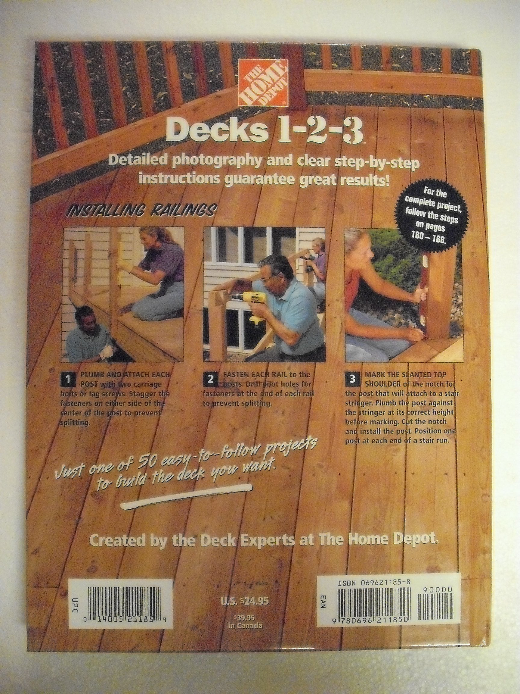 Decks 1-2-3: Design, Build, Maintain, Repair used book depot