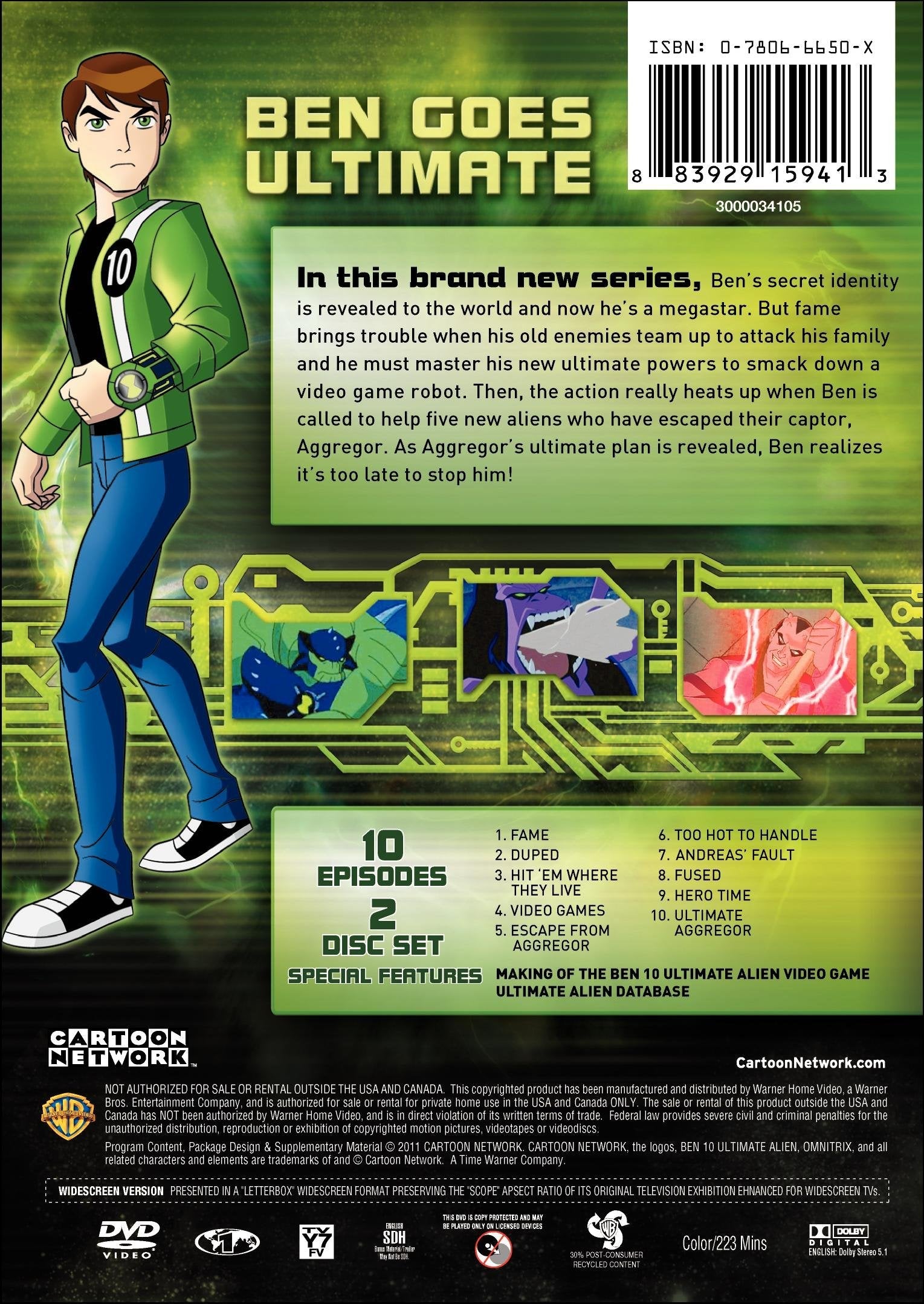 Cartoon Network Ben 10 Ultimate Alien Volume 1 used book depot