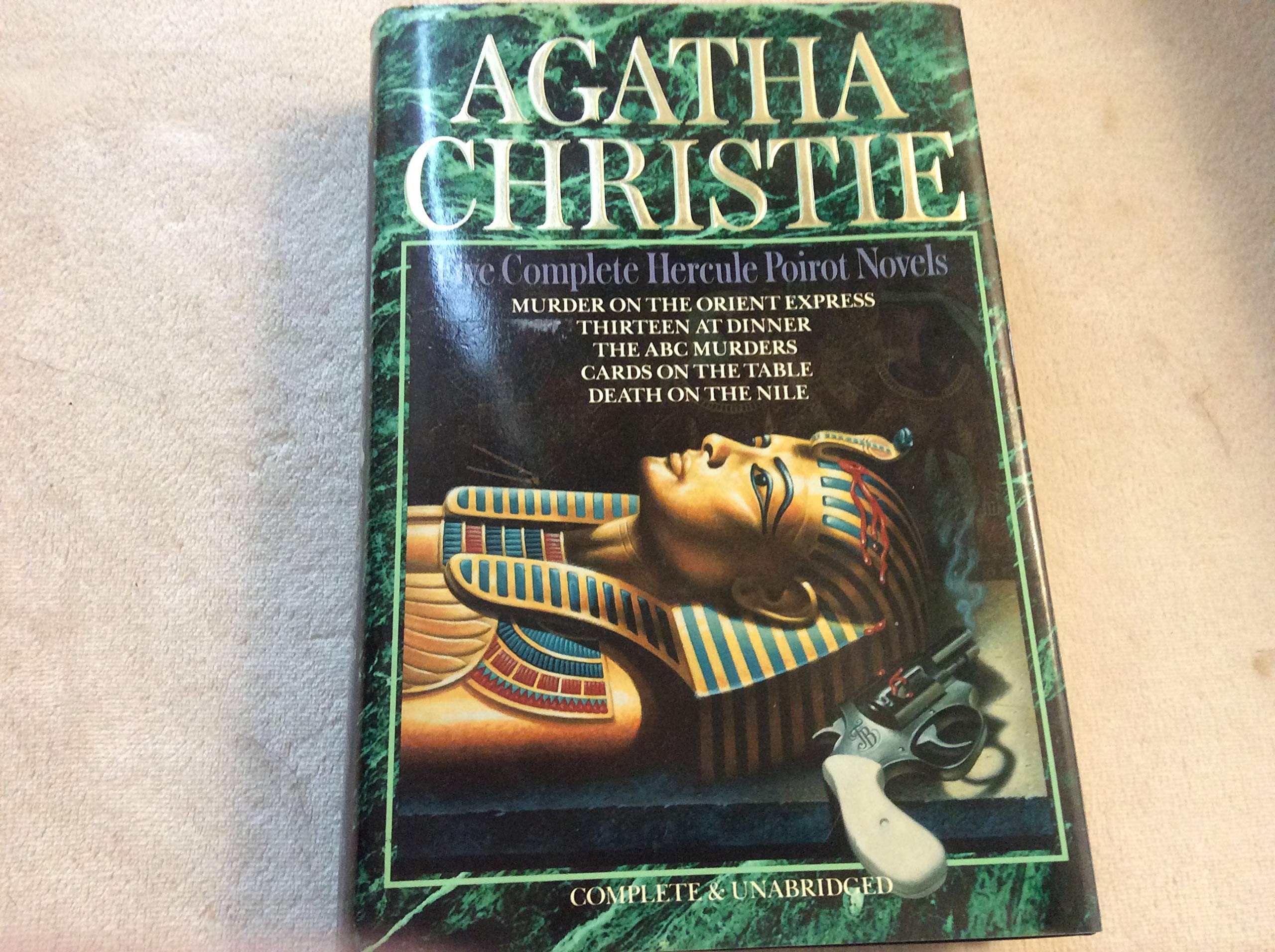 Agatha Christie: Five Complete Hercule Poirot Novels - Murder on the Orient Express / Thirteen at Dinner / The ABC Murders / Cards on the Table / Death on the Nile used book depot