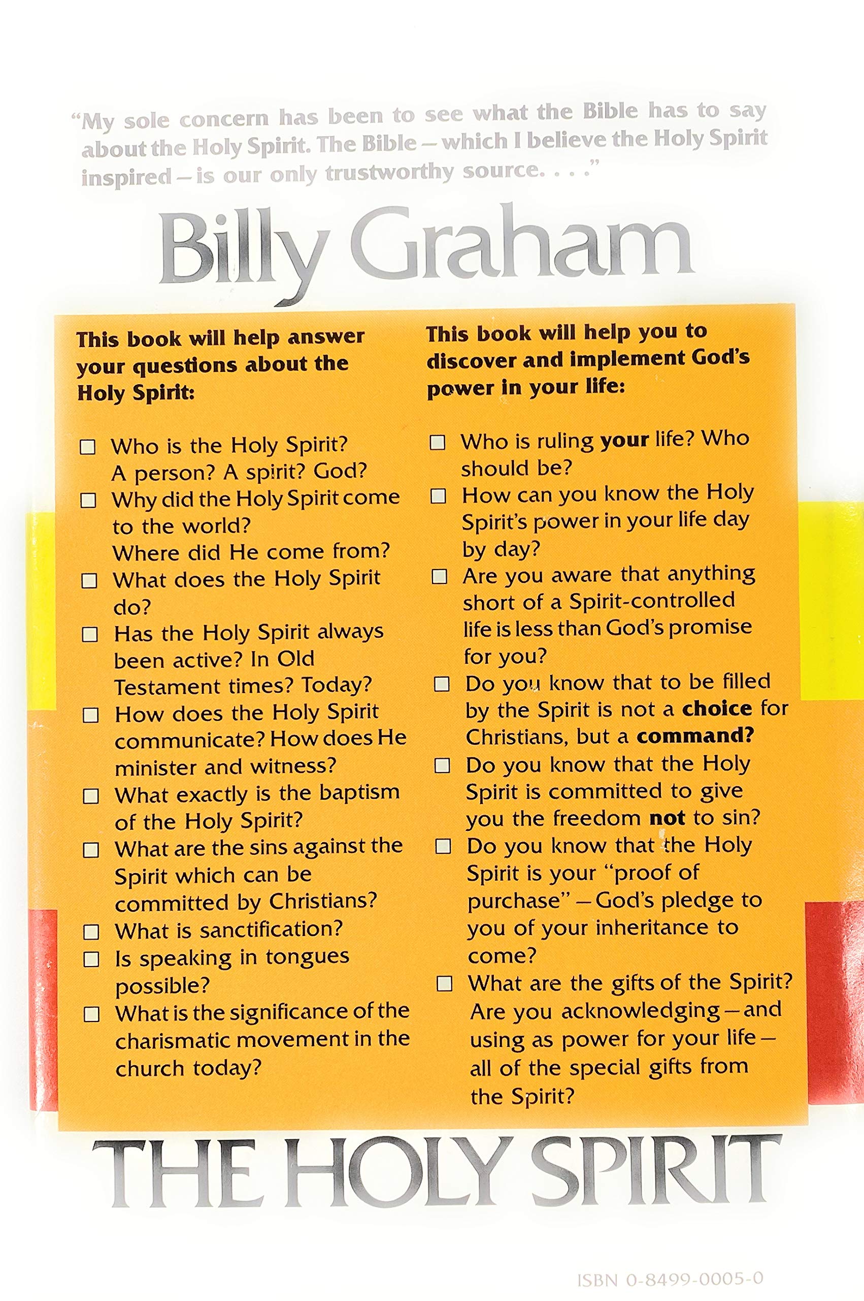 The Holy Spirit used book depot