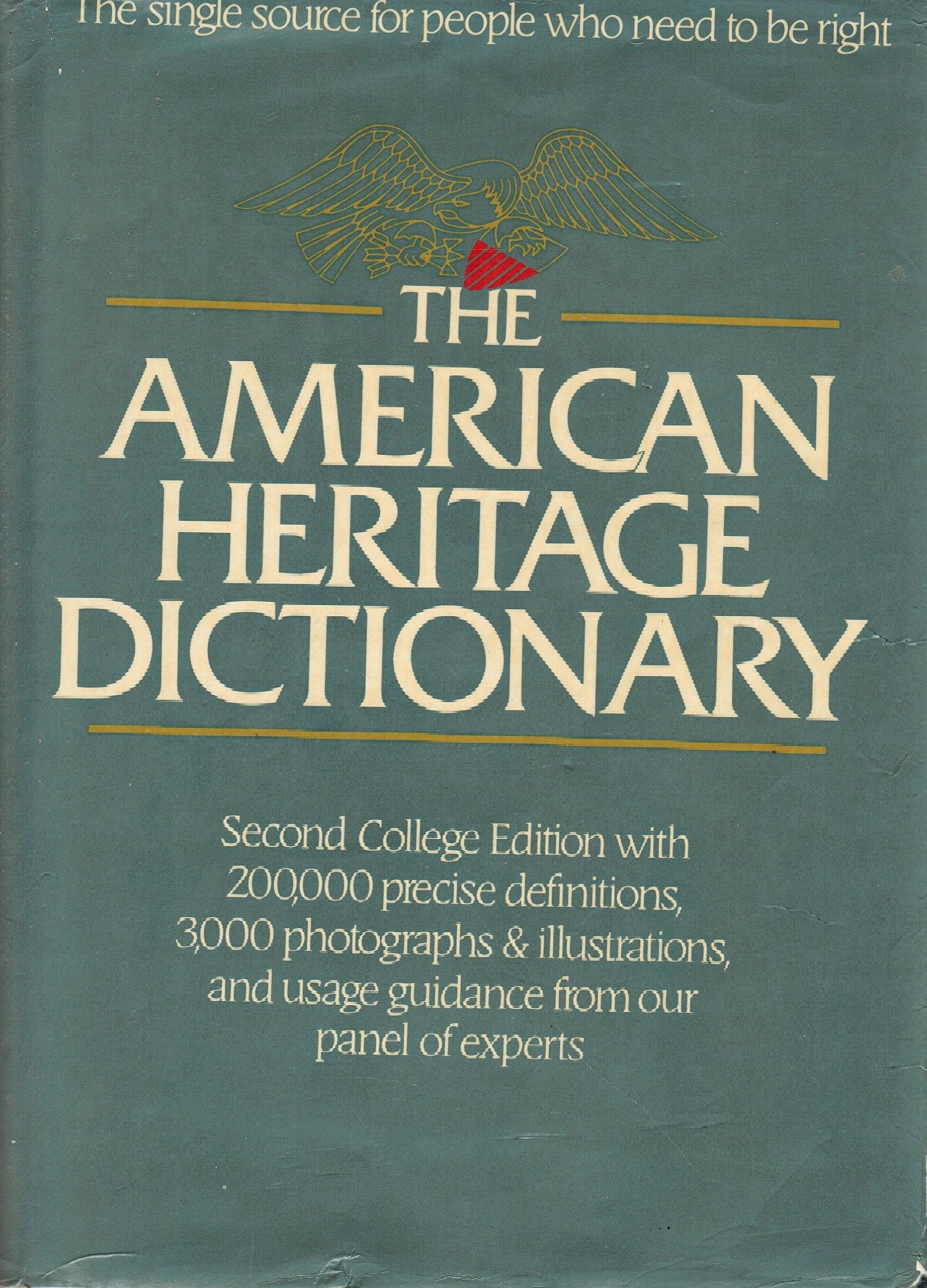 The American Heritage Dictionary: Second College Edition used book depot