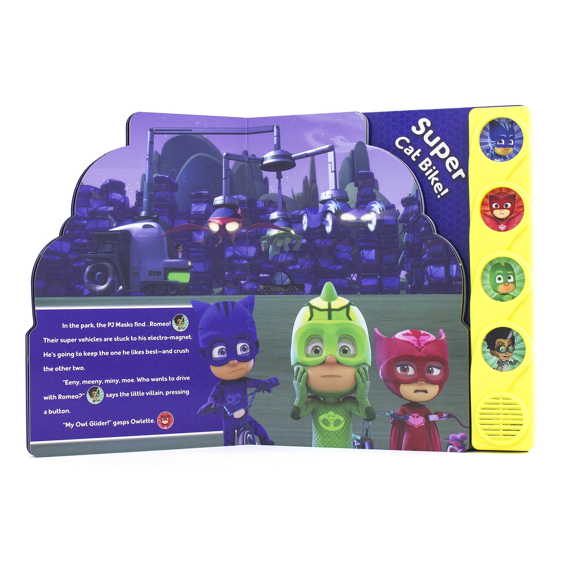 PJ Masks - Super Cat Bike! Sound Book - Play-a-Sound - PI Kids used book depot