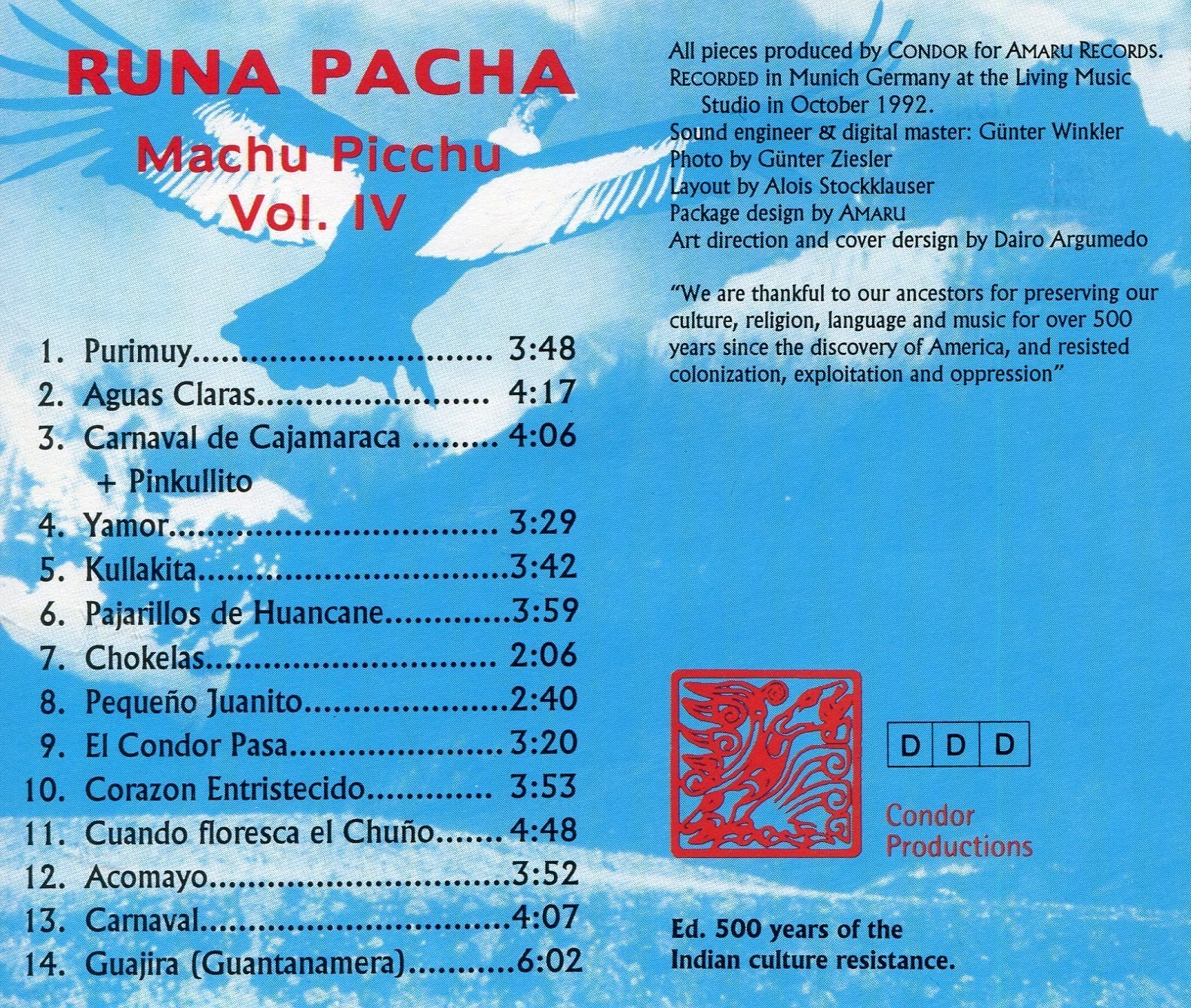 Runa Pacha - Machu Picchu Vol. IV (CD)