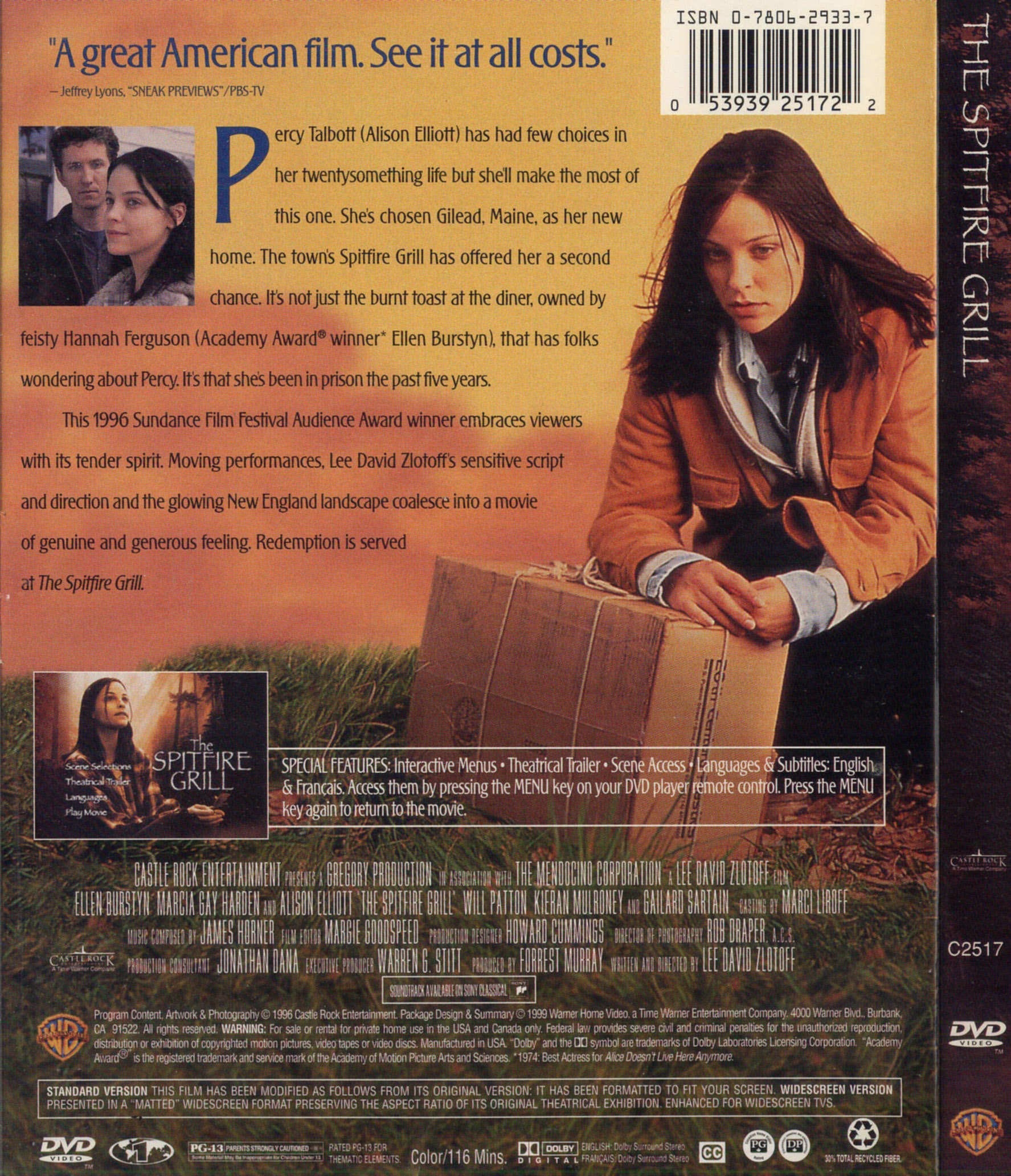 The Spitfire Grill [DVD] used book depot