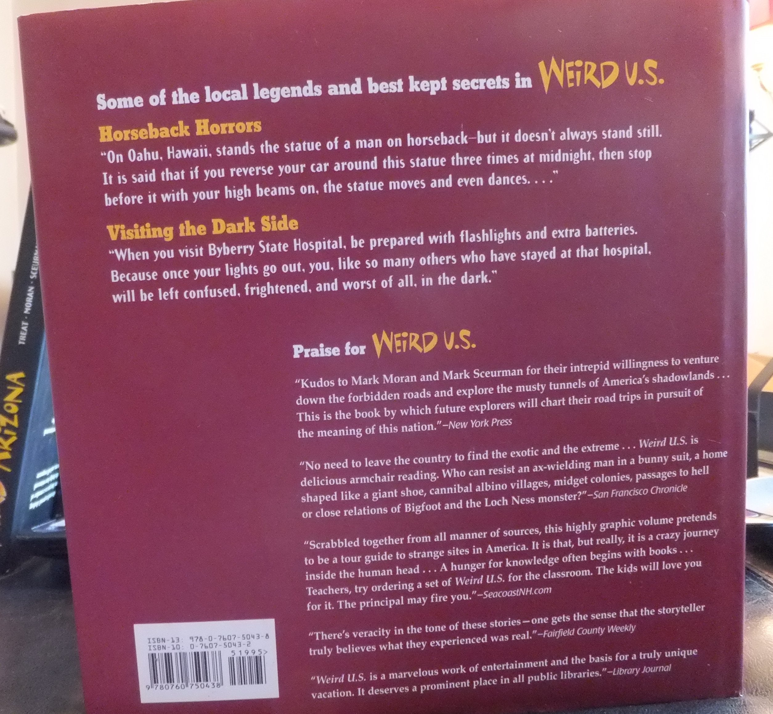Weird U.S.: Your Travel Guide To America's Local Legends And Best Kept Secrets used book depot