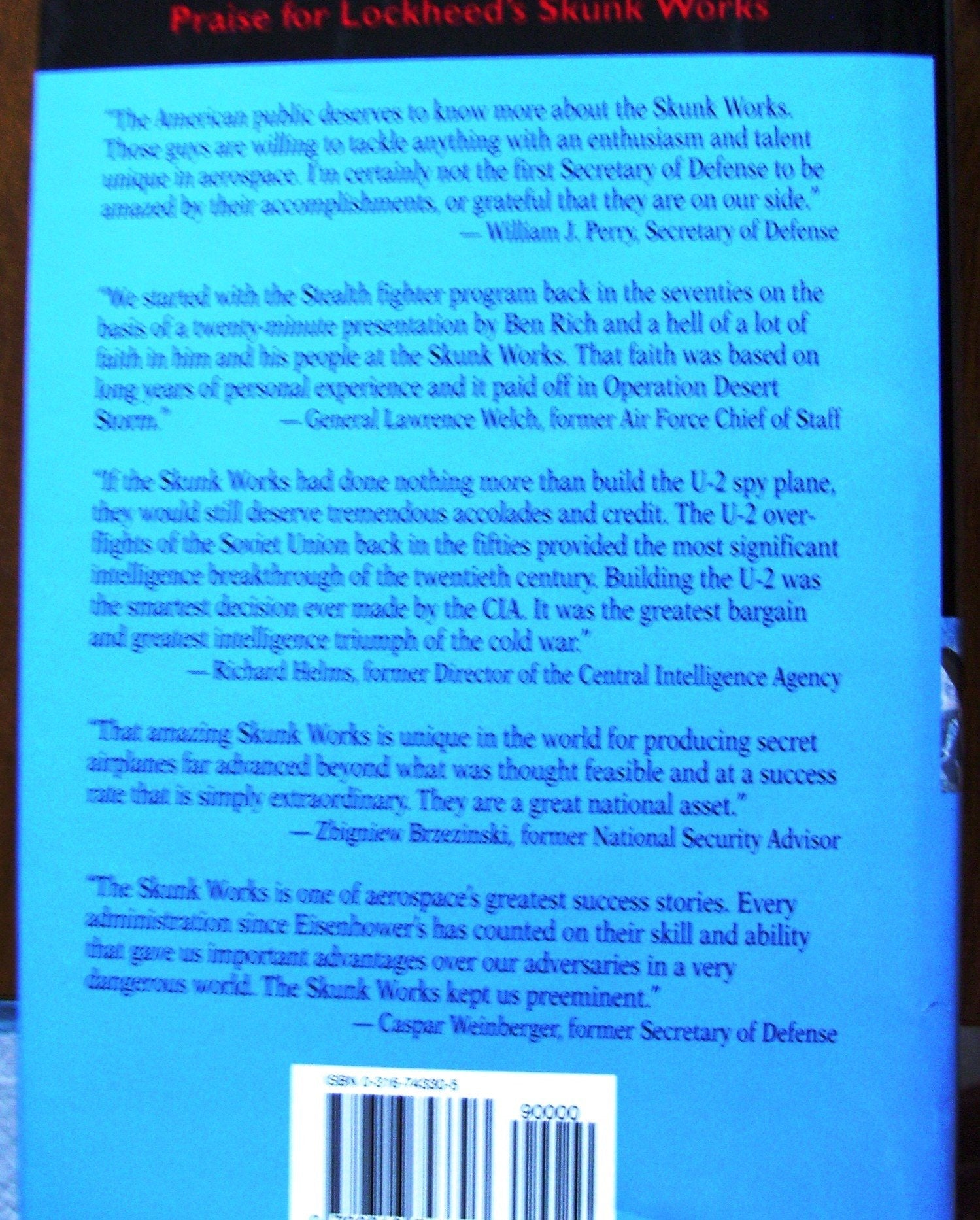 Skunk Works: A Personal Memoir of My Year at Lockheed used book depot