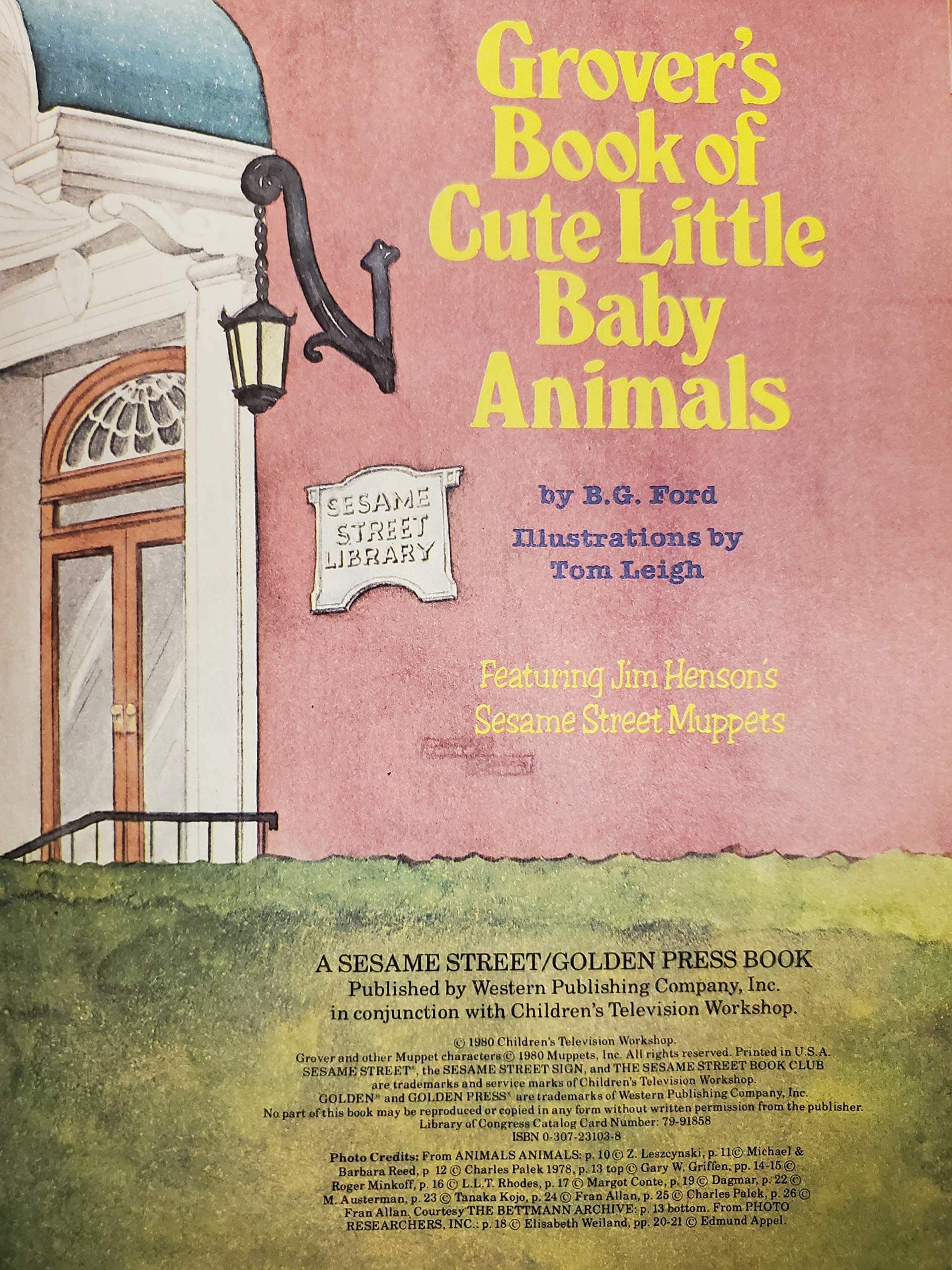 Grover's Book of Cute Little Baby Animals: Featuring Jim Henson's Sesame Street Muppets used book depot