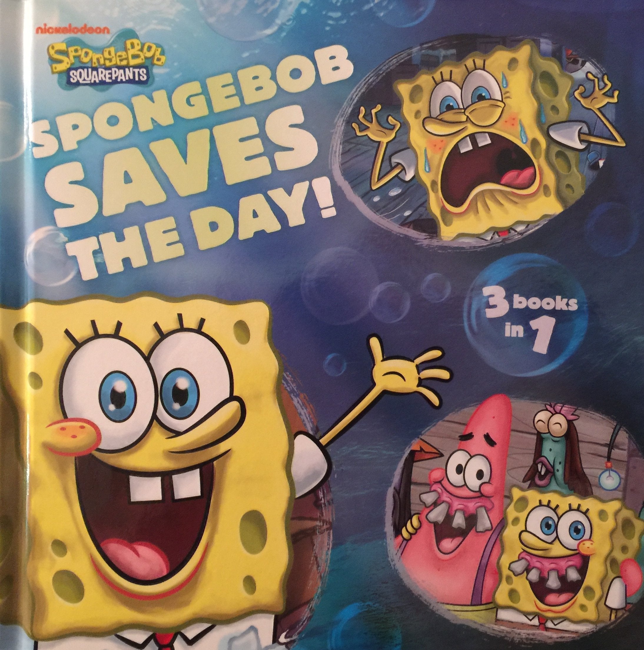 Spongebob Saves The Day 3 books in 1 used book depot