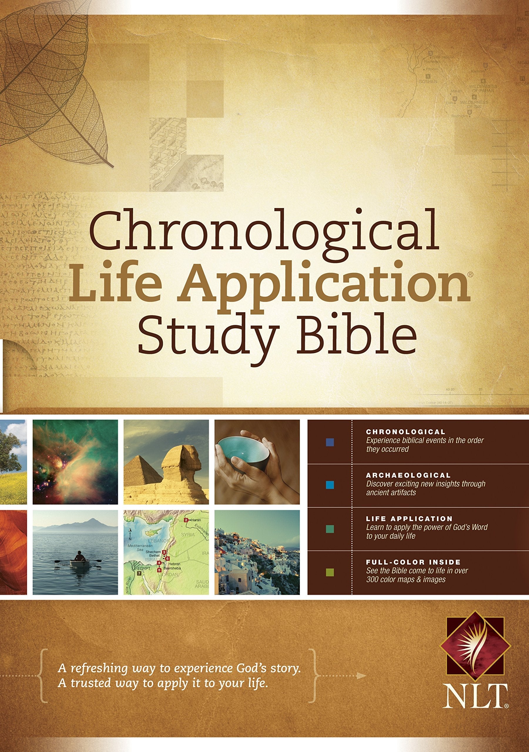 NLT Chronological Life Application Study Bible (Hardcover) used book depot