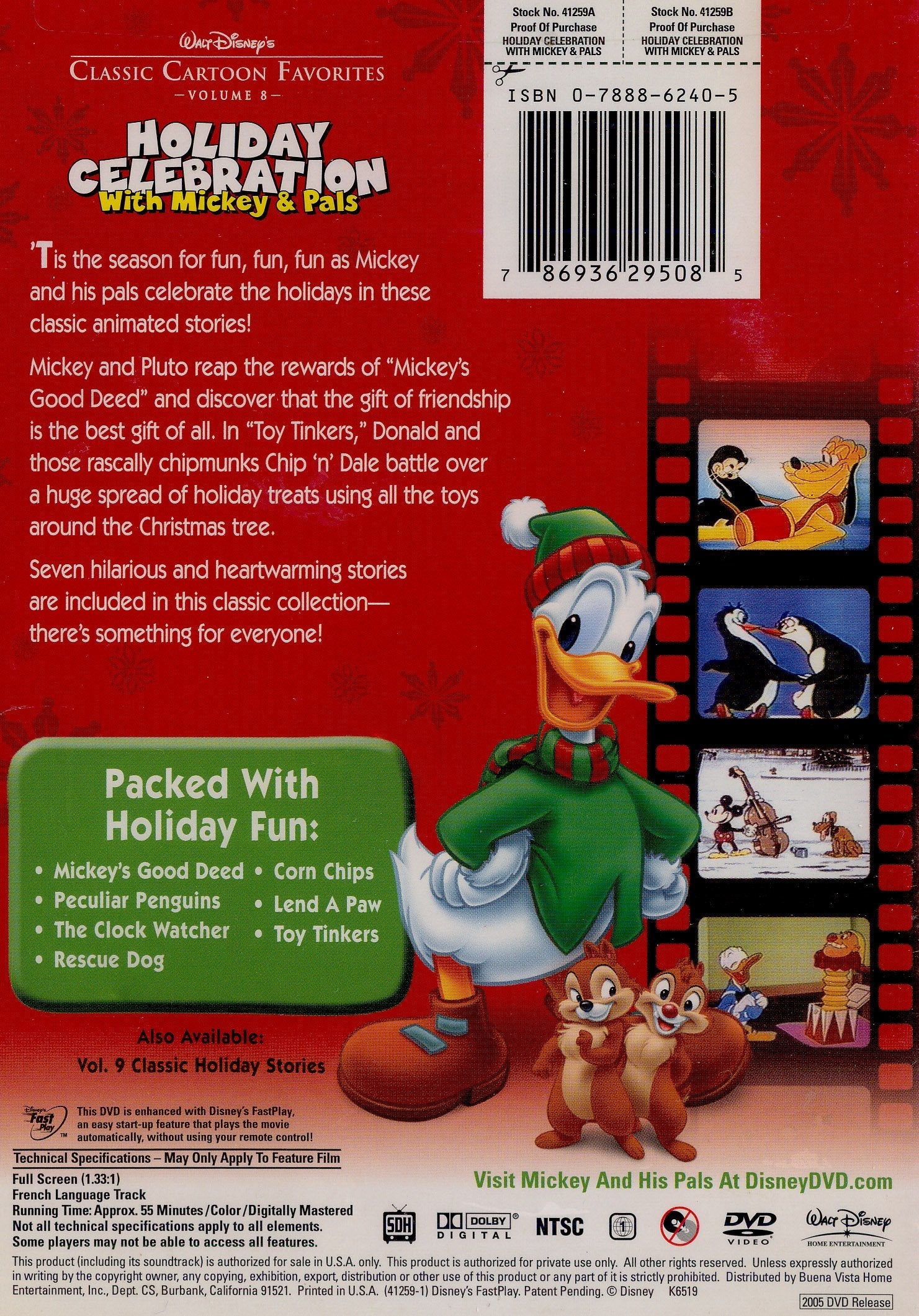 Buena Vista Home Video Holiday Celebration with Mickey & PALS used book depot
