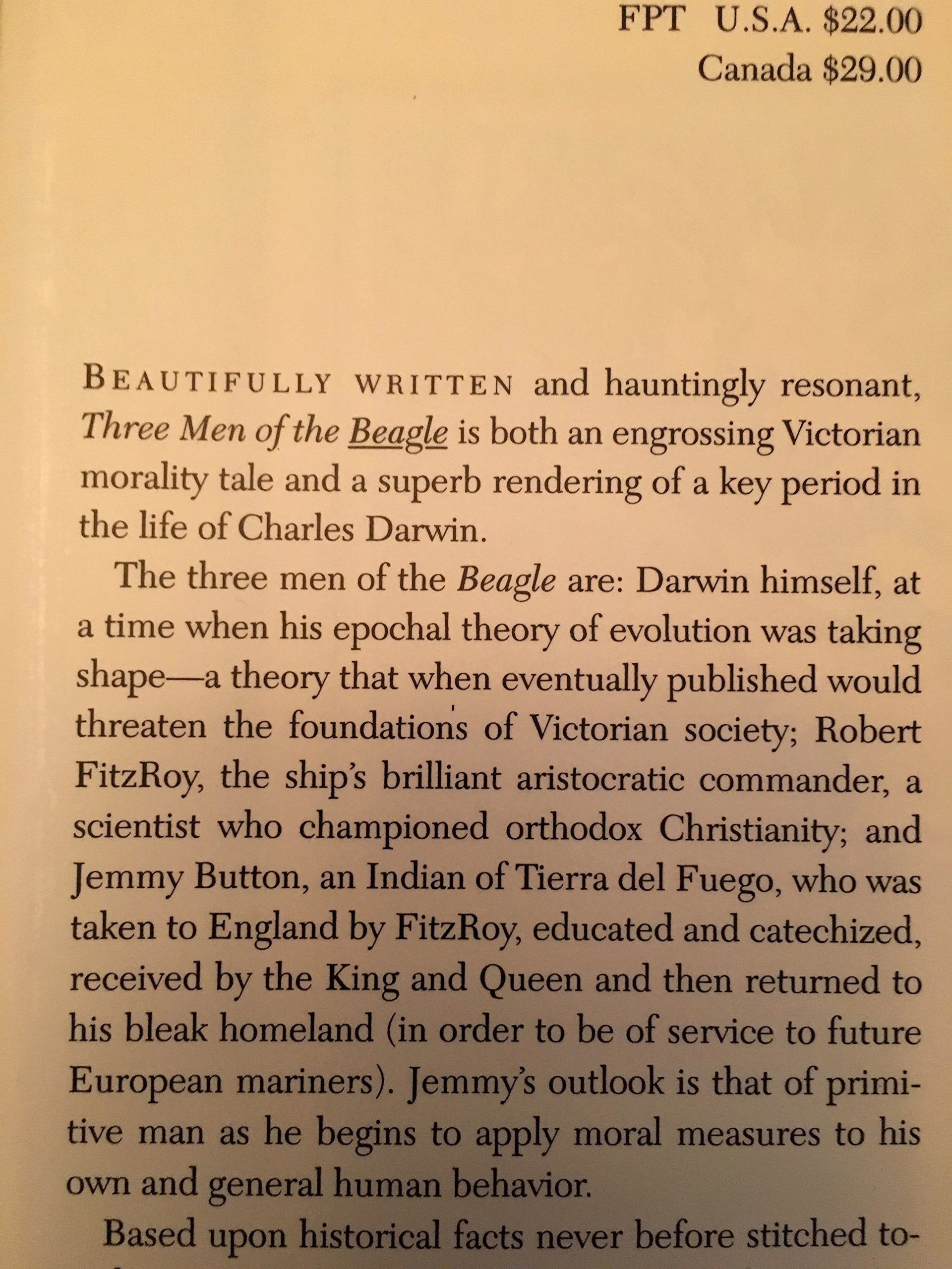 Three Men Of The Beagle used book depot