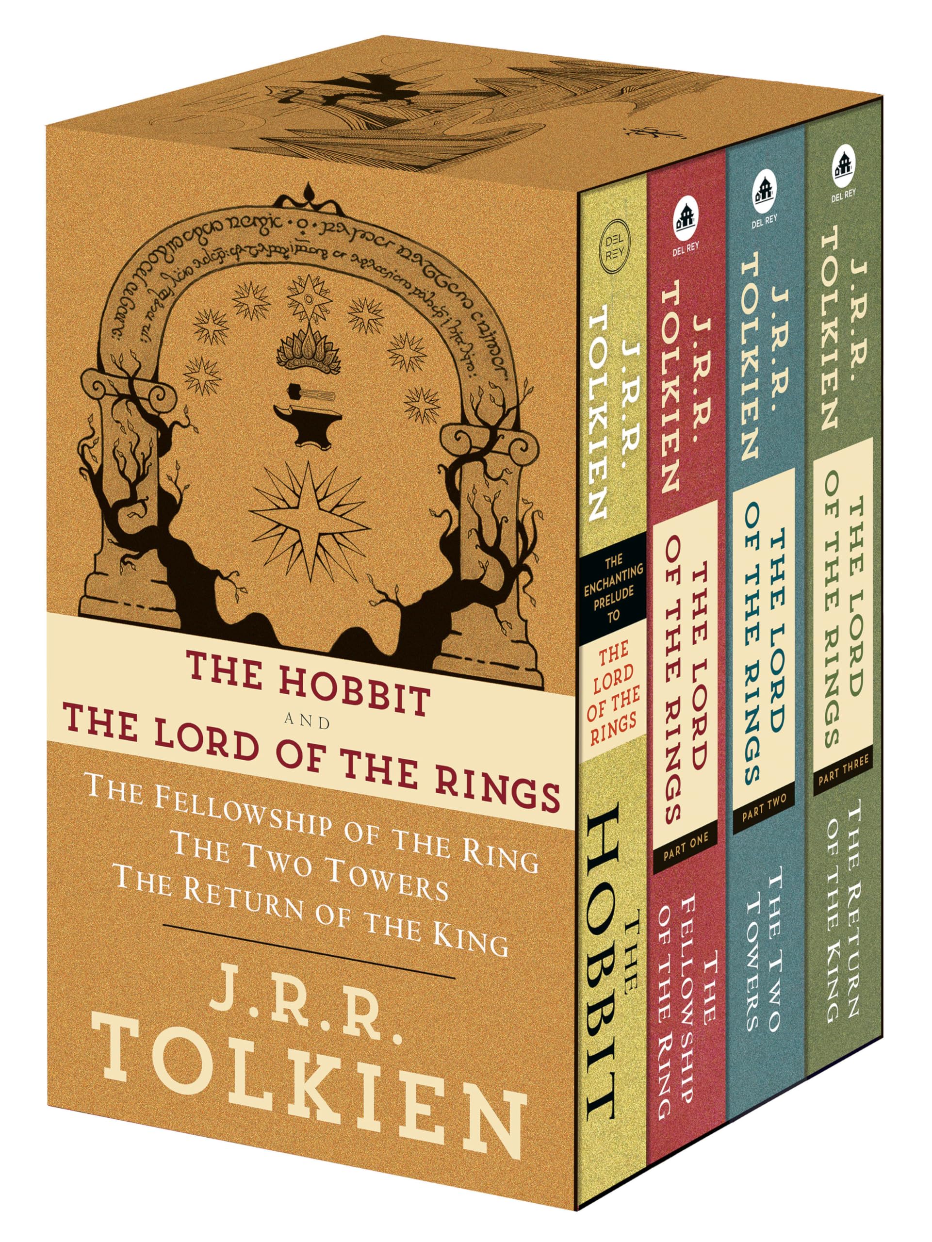 J.R.R. Tolkien 4-Book Boxed Set: The Hobbit and The Lord of the Rings used book depot