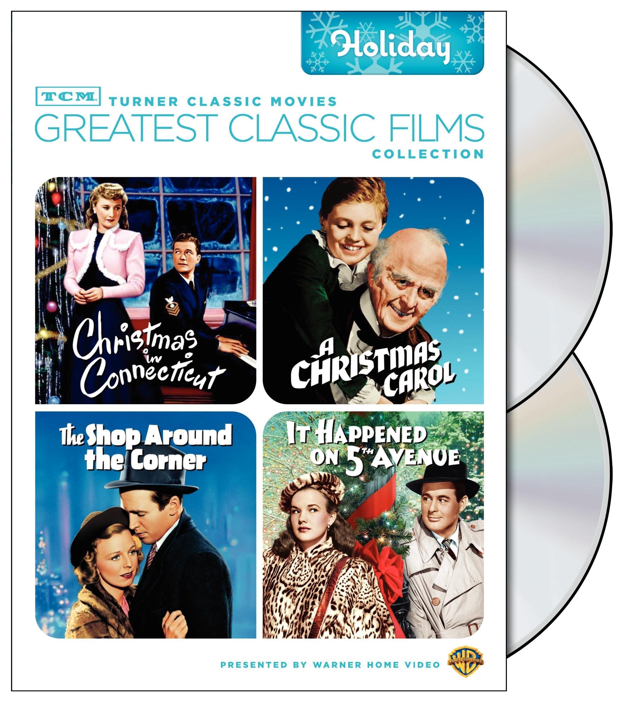 TCM Greatest Classic Films Collection: Holiday (Christmas in Connecticut / A Christmas Carol 1938 / The Shop Around the Corner / It Happened on 5th Avenue) used book depot