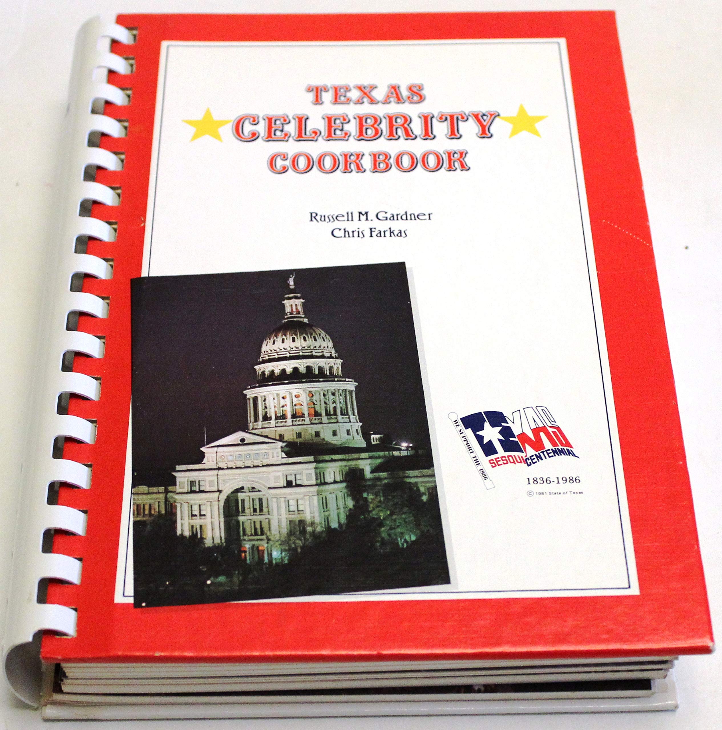 Texas Celebrity Cookbook used book depot