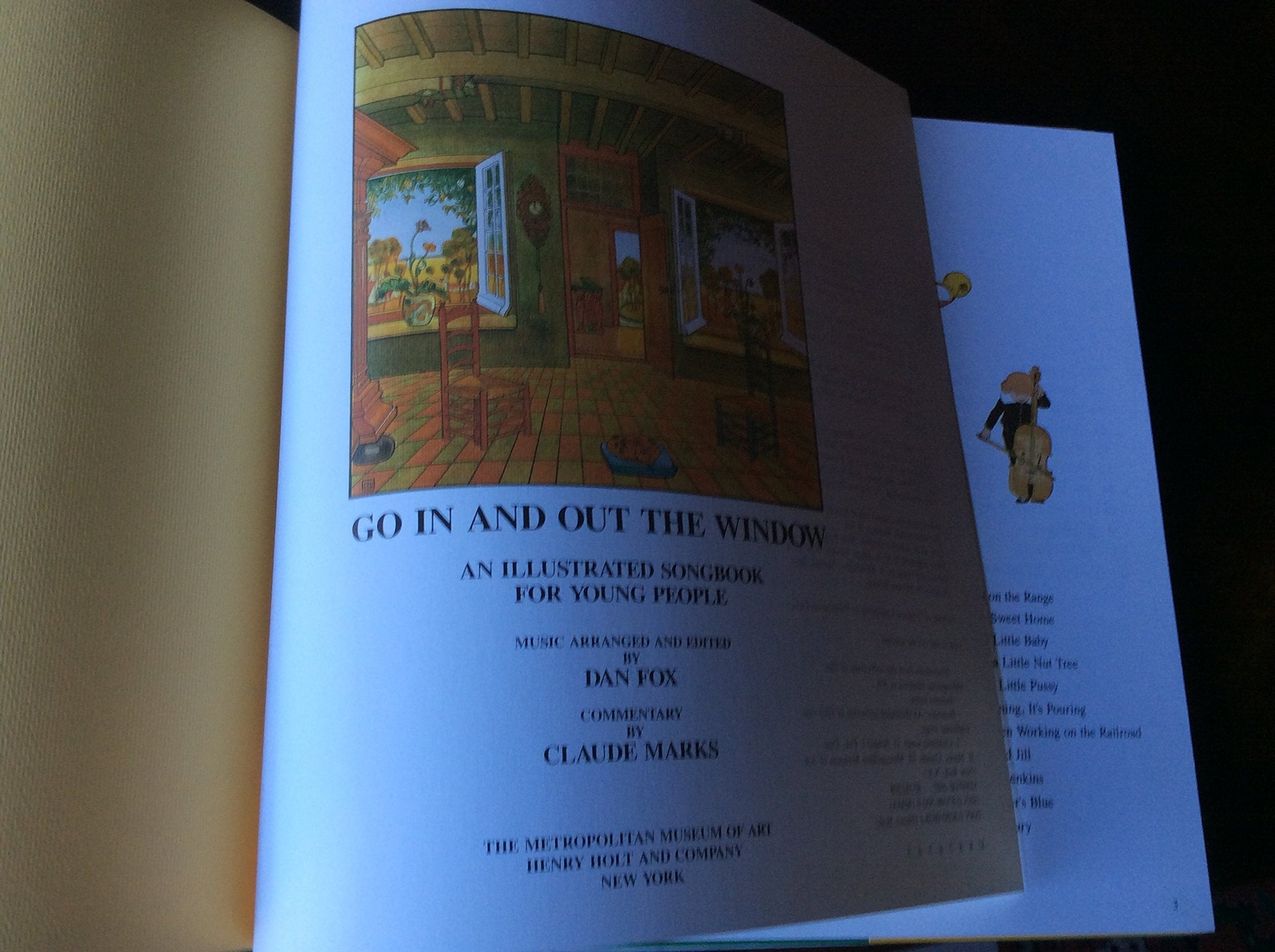 Go In and Out the Window: An Illustrated Songbook For Children used book depot