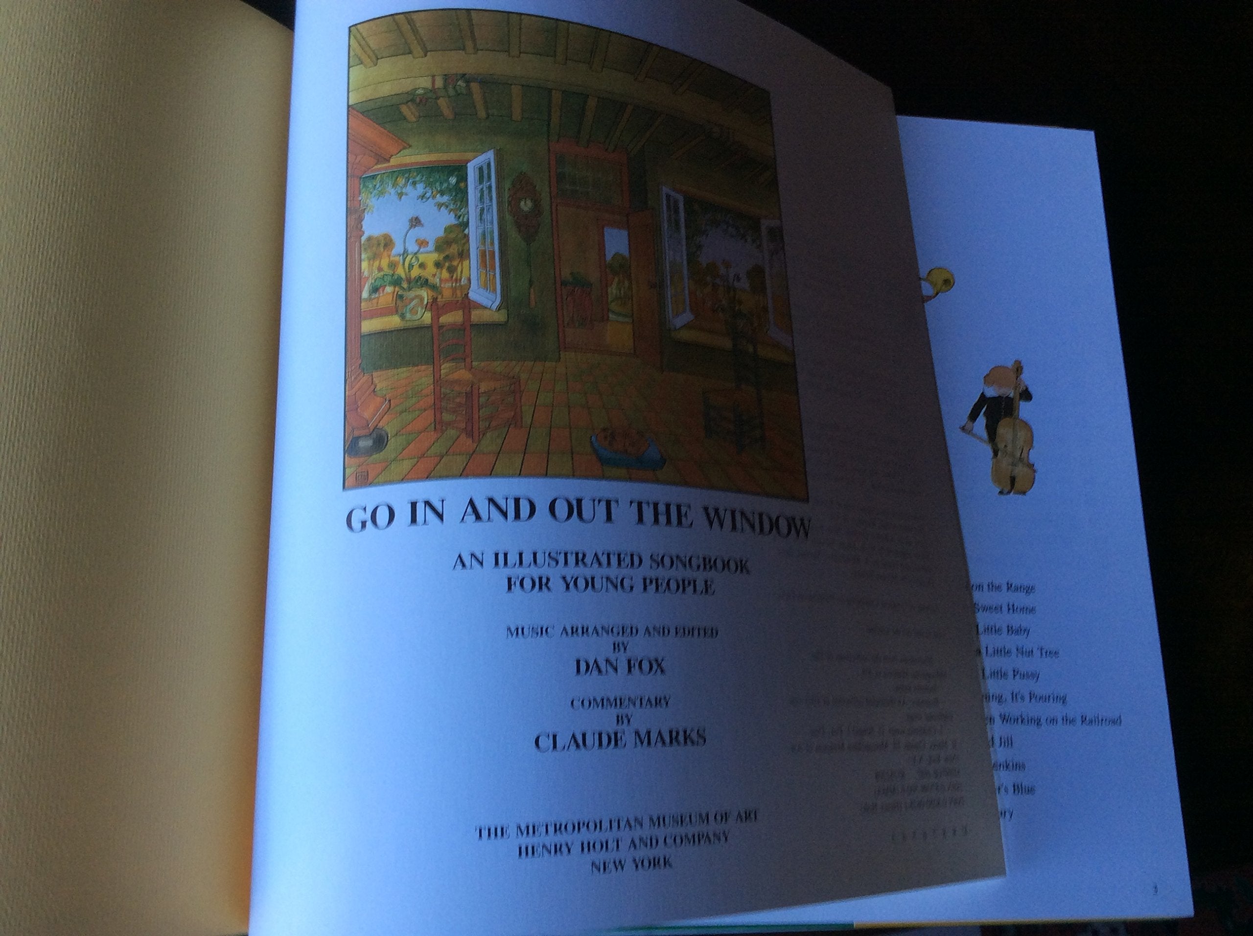 Go In and Out the Window: An Illustrated Songbook For Children used book depot