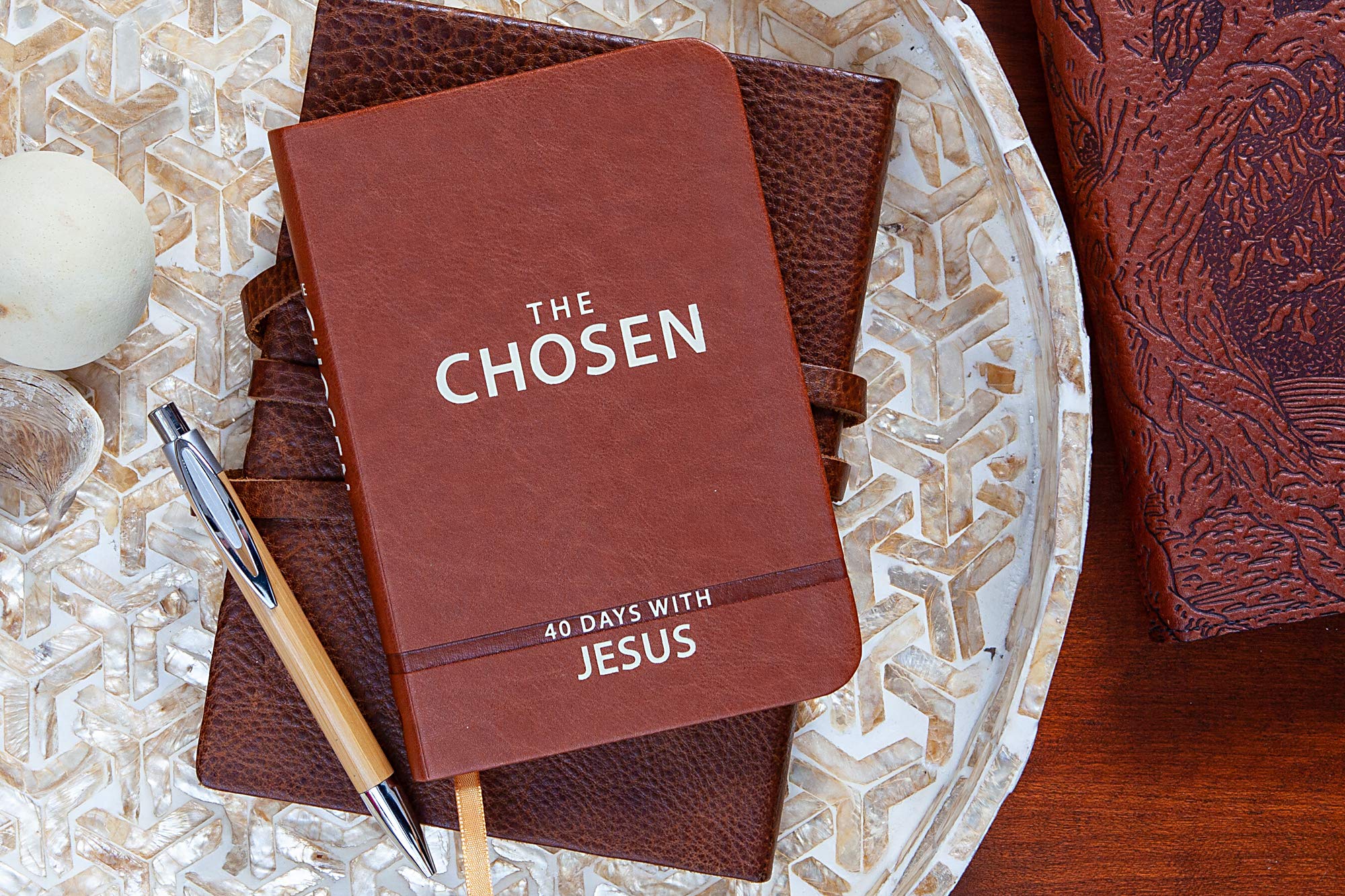 The Chosen: 40 Days with Jesus (Imitation Leather) – Impactful and Inspirational Devotional – Perfect Gift for Confirmation, Holidays, and More used book depot