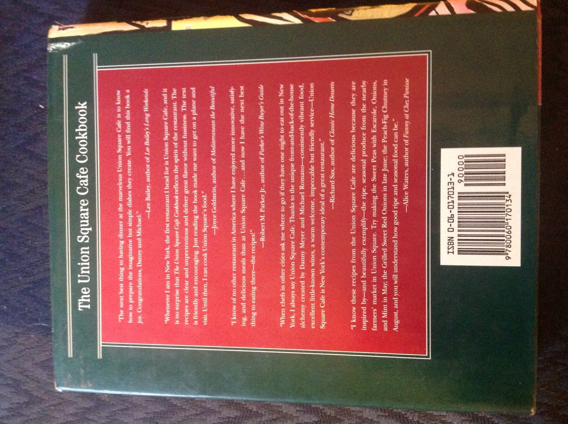 The Union Square Cafe Cookbook: 160 Favorite Recipes from New York's Acclaimed Restaurant used book depot