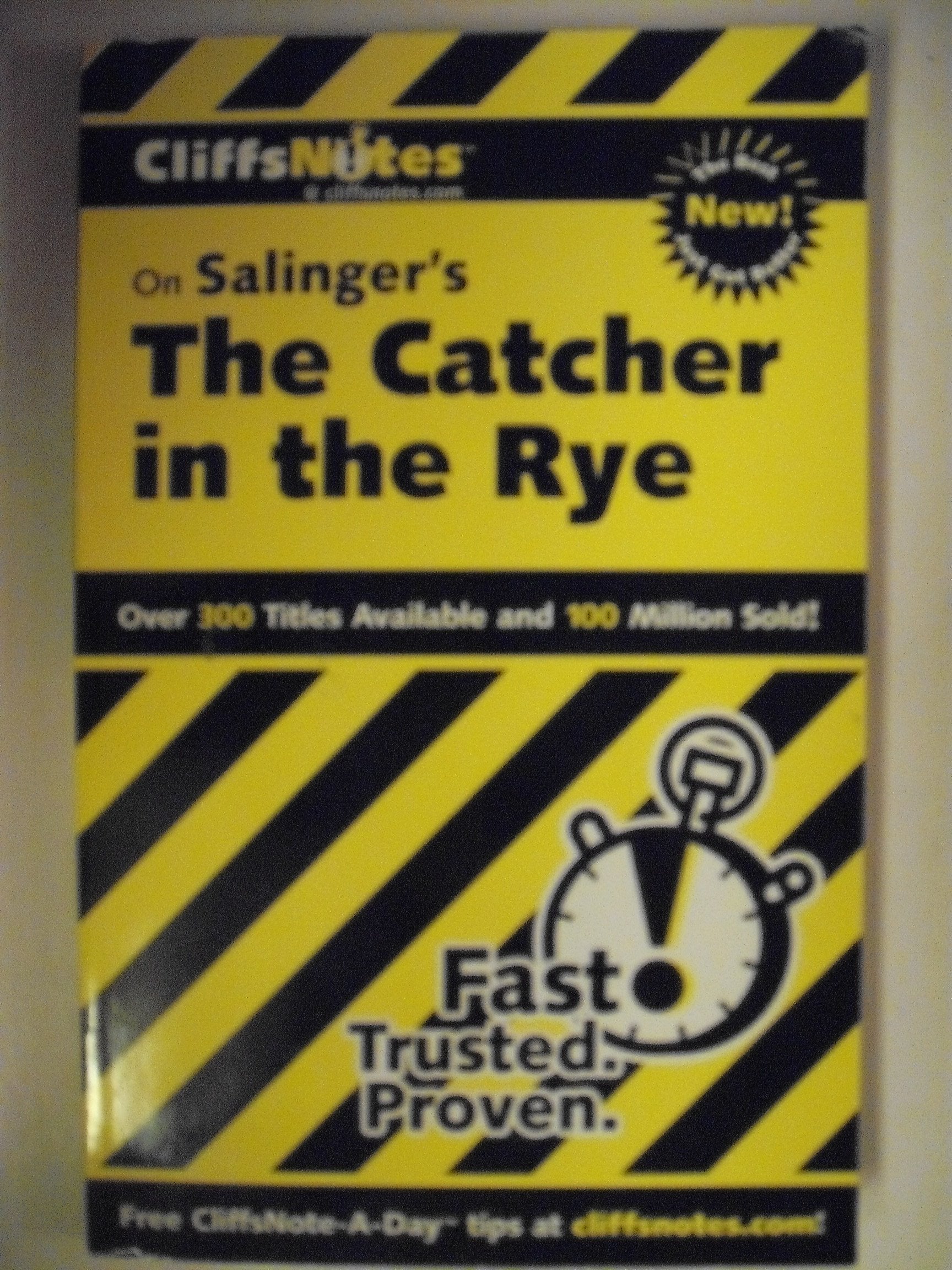CliffsNotes on Salinger's The Catcher in the Rye (Cliffsnotes Literature Guides) used book depot