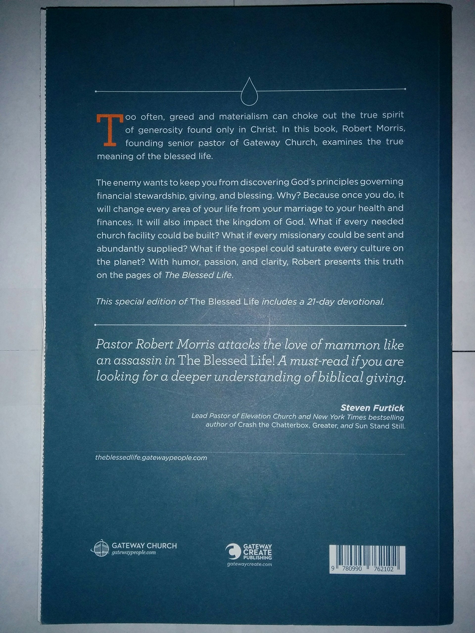 The Blessed Life: Unlocking the Rewards of Generous Living by Morris, Robert by ROBERT MORRIS (2015-05-03) used book depot