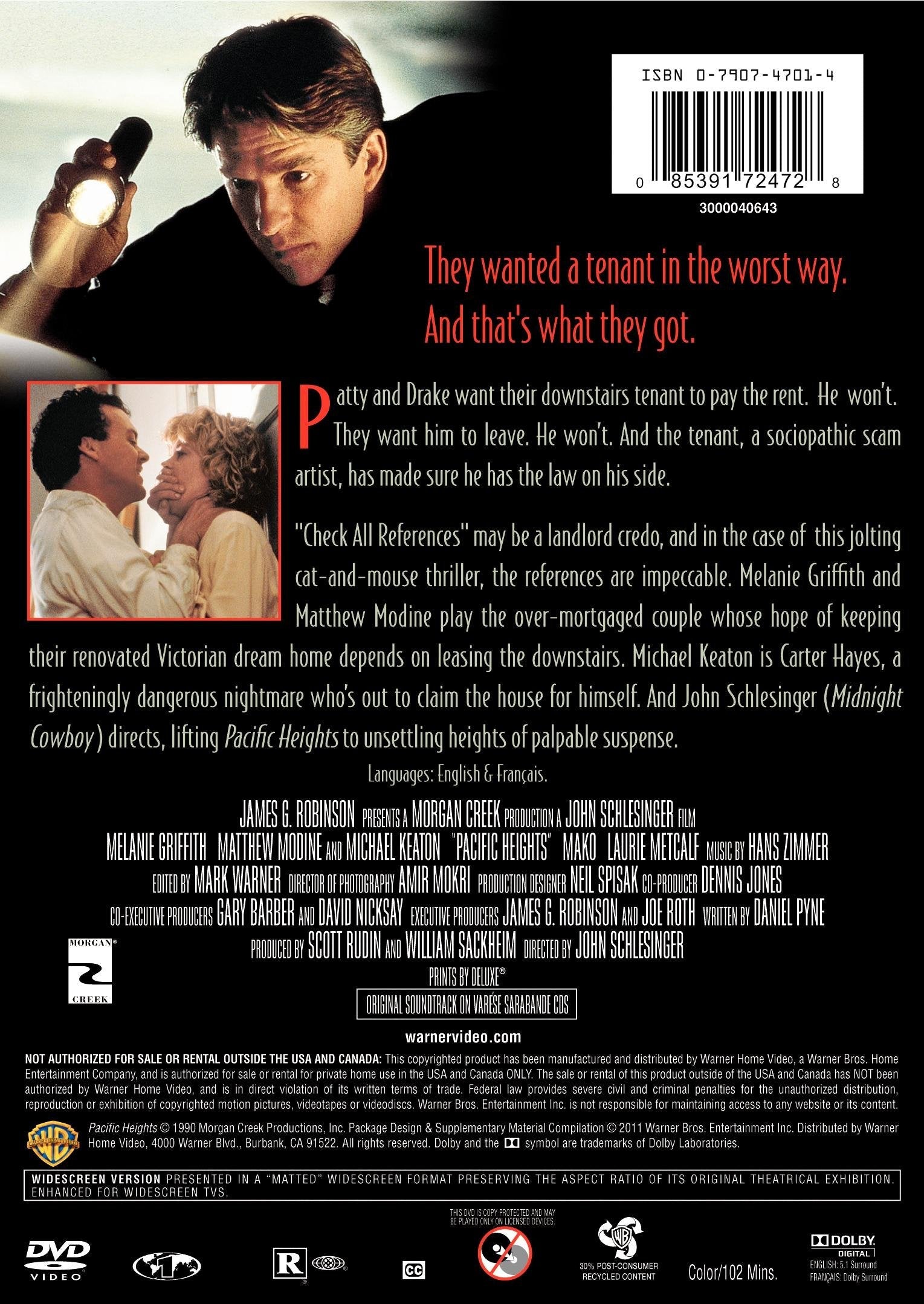 Pacific Heights [DVD] used book depot