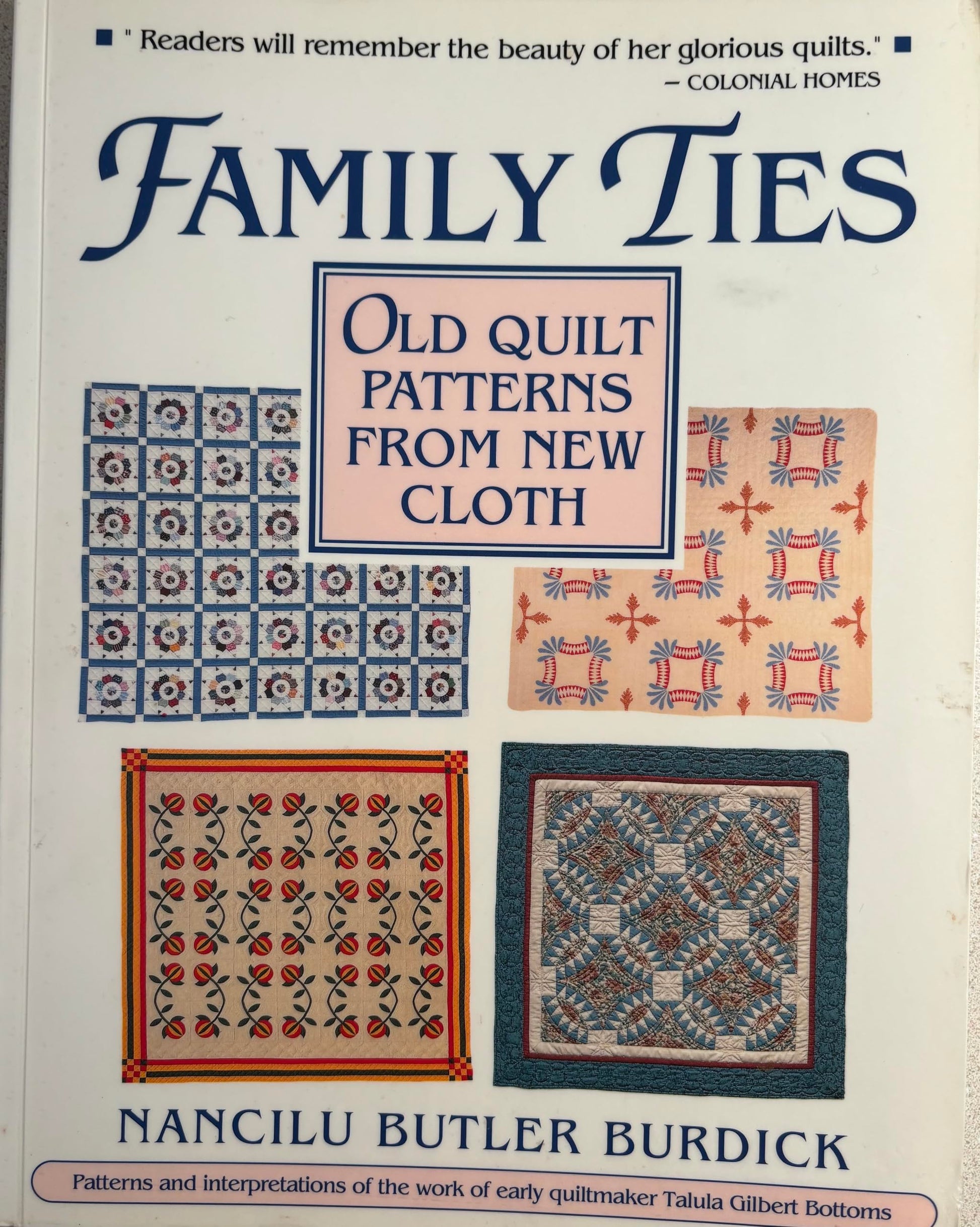 Family Ties: Old Quilt Patterns from New Cloth used book depot