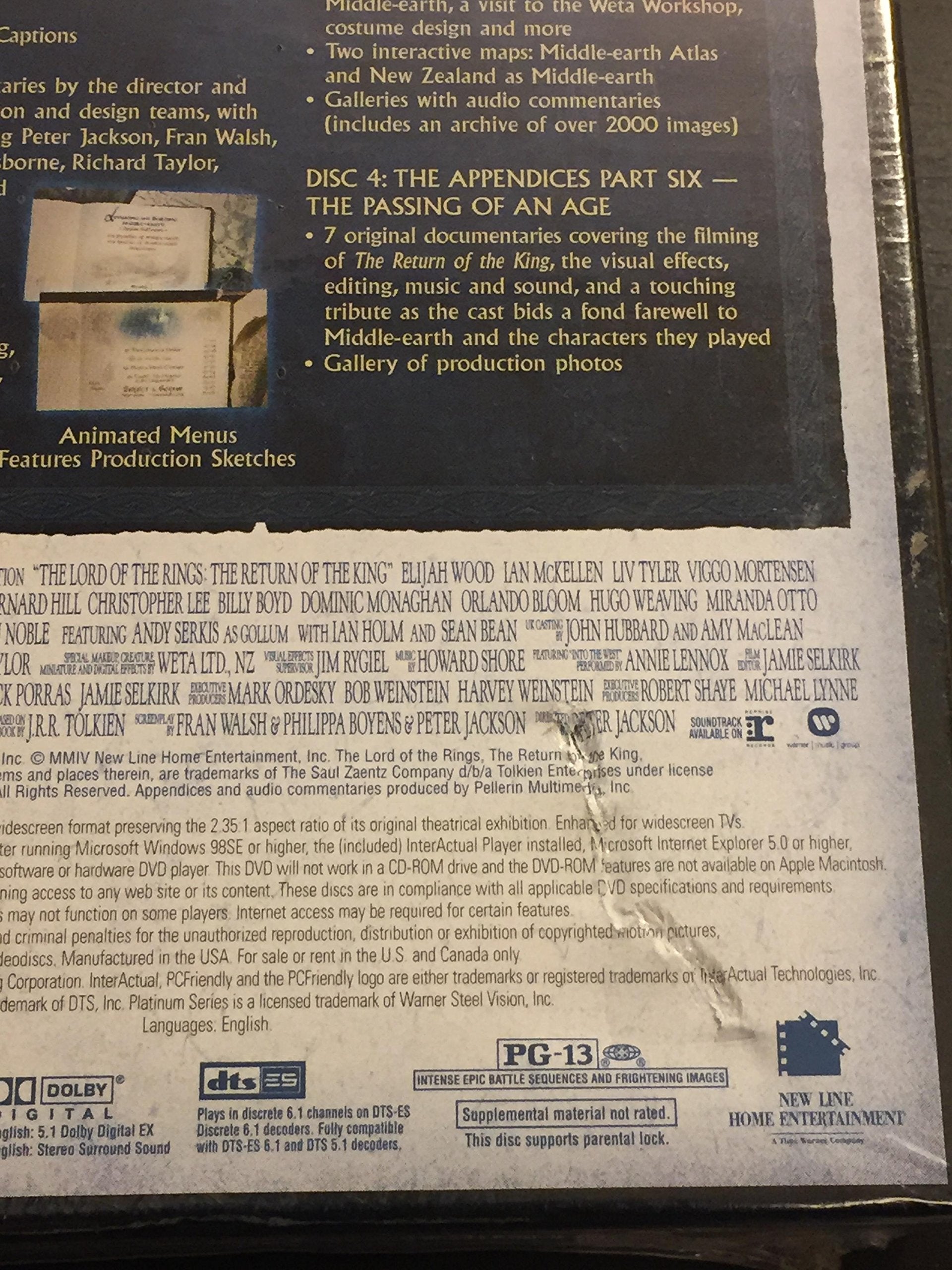 The Lord of the Rings: The Return of the King (Special Extended Edition) [DVD] used book depot