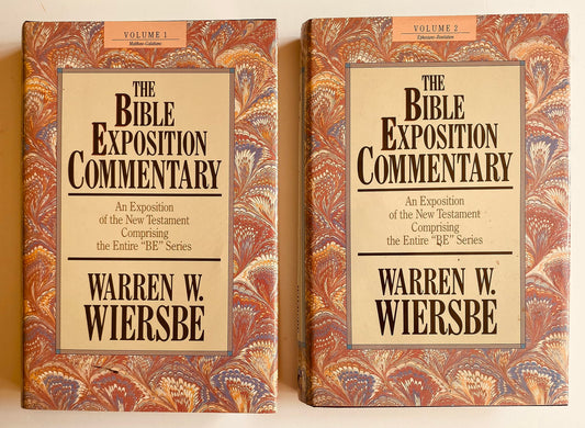Bible Exposition Commentary Set Volumes 1  2 Wiersbe, Warren W