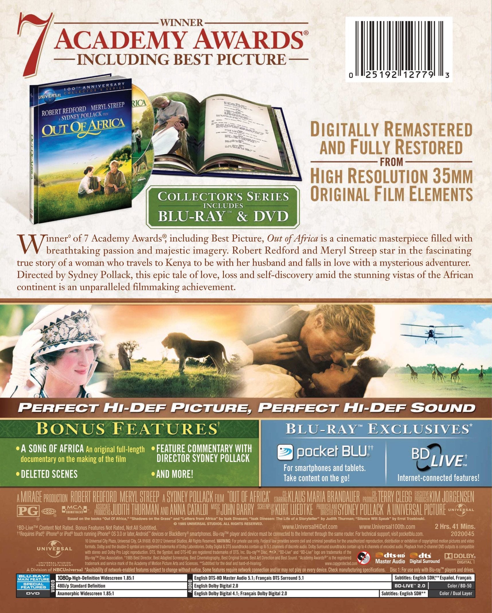 Out of Africa [Blu-ray] used book depot