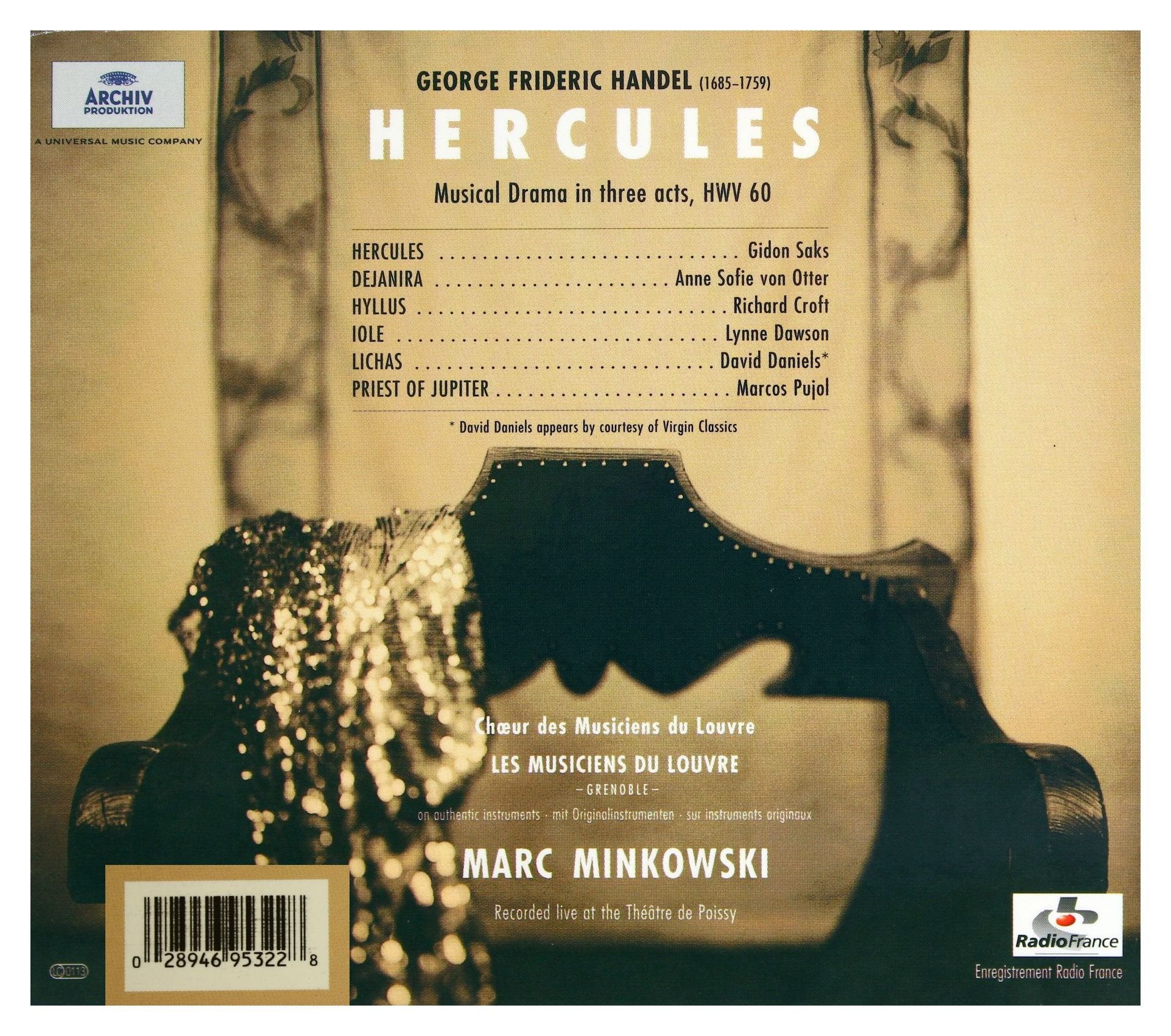 Handel - Hercules, Musical Drama in Three Acts (HWV 60) used book depot