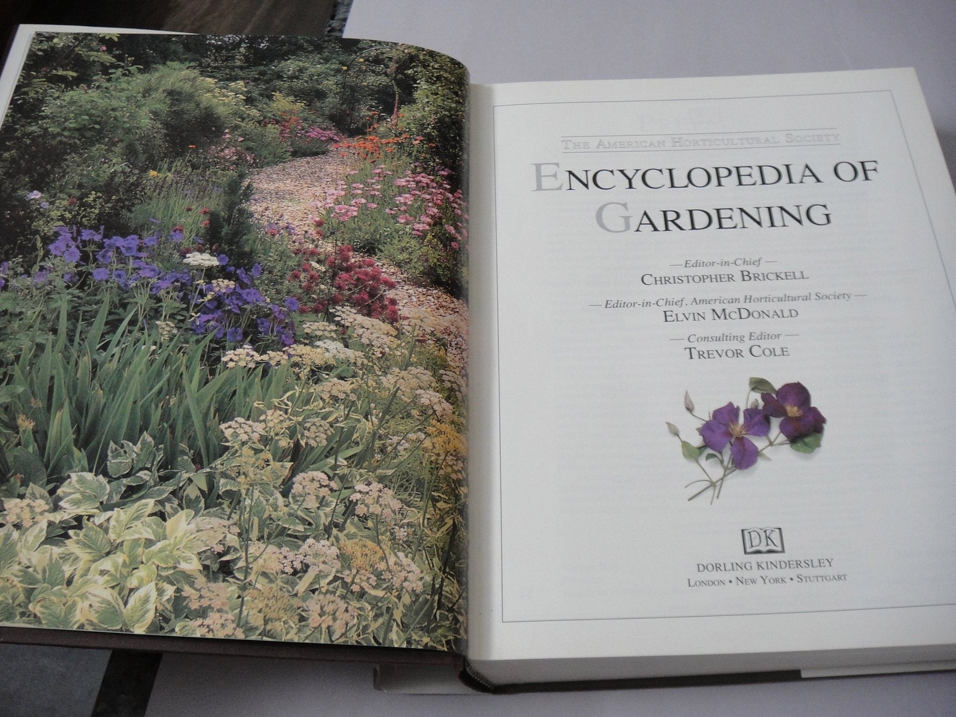 American Horticultural Society Encyclopedia of Gardening used book depot