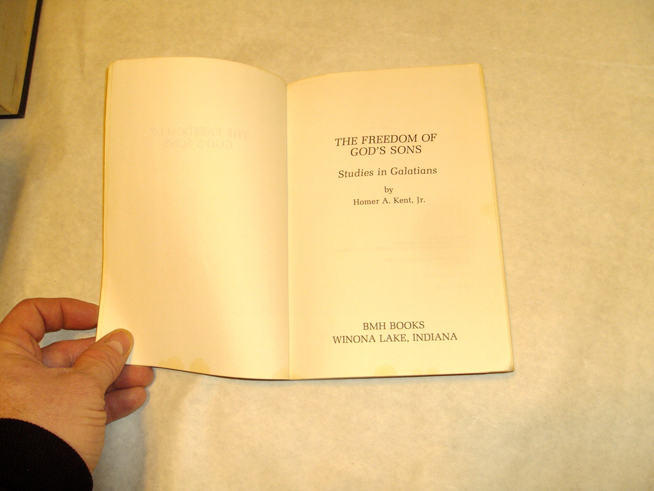 The Freedom of God's Sons: Studies in Galatians used book depot