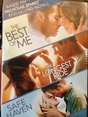 Movies Based on Nicholas Sparks' Best-Selling Novels: The Best of Me, The Longest Ride, and Safe Haven used book depot