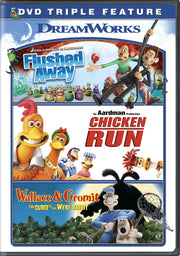 Flushed Away / Chicken Run / Wallace & Gromit Triple Feature used book depot