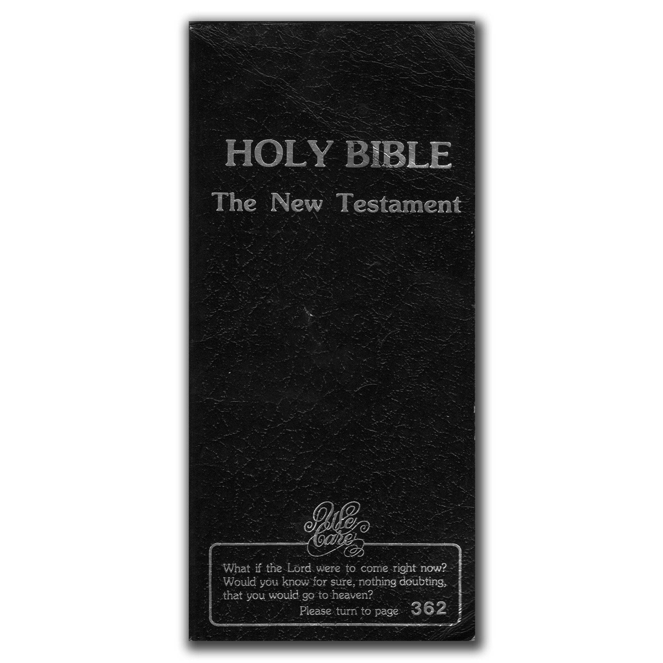 Holy Bible New Testament Soul Winners' Checkbook used book depot