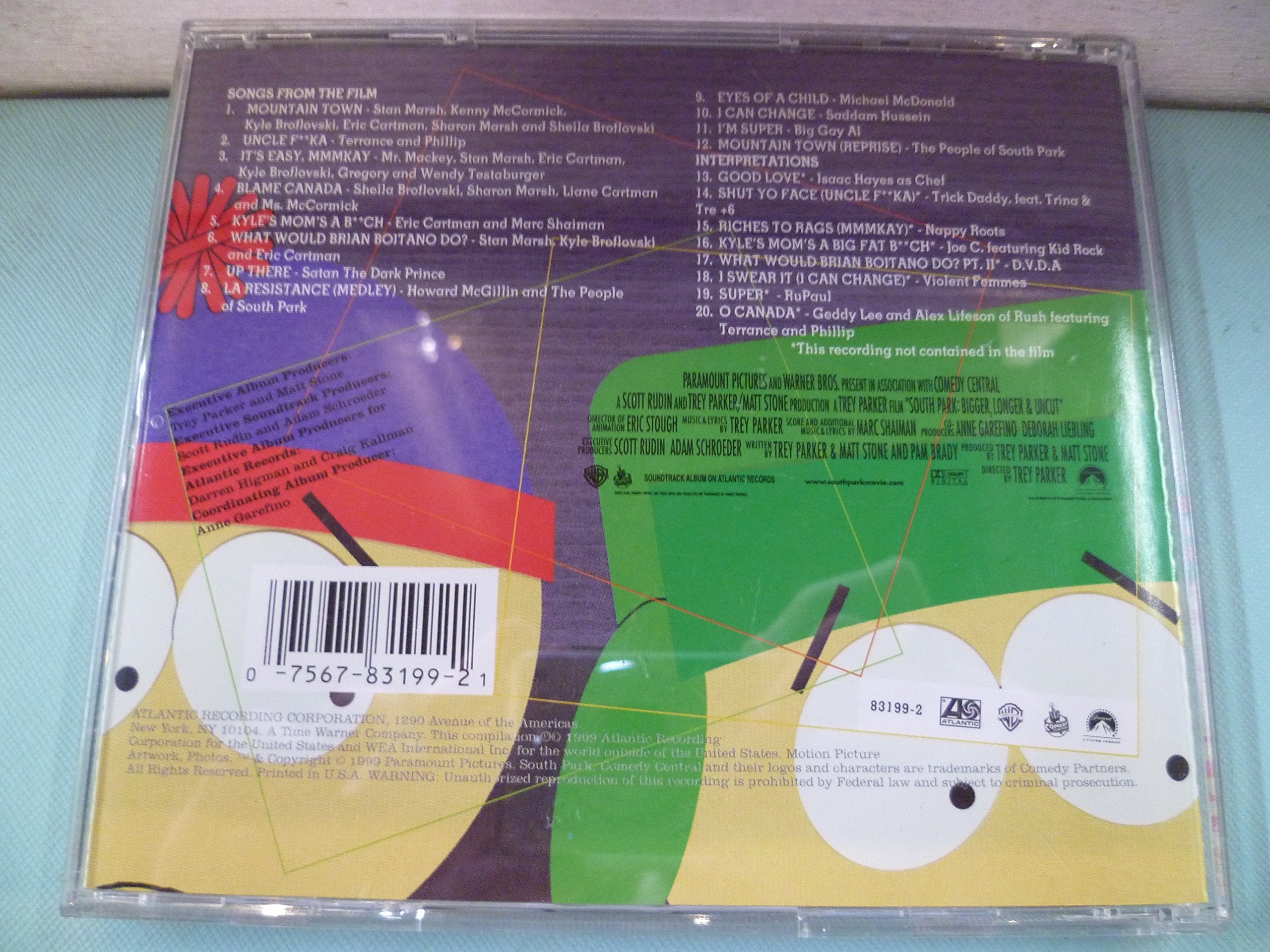 South Park: Bigger, Longer & Uncut - Music From And Inspired By The Motion Picture used book depot