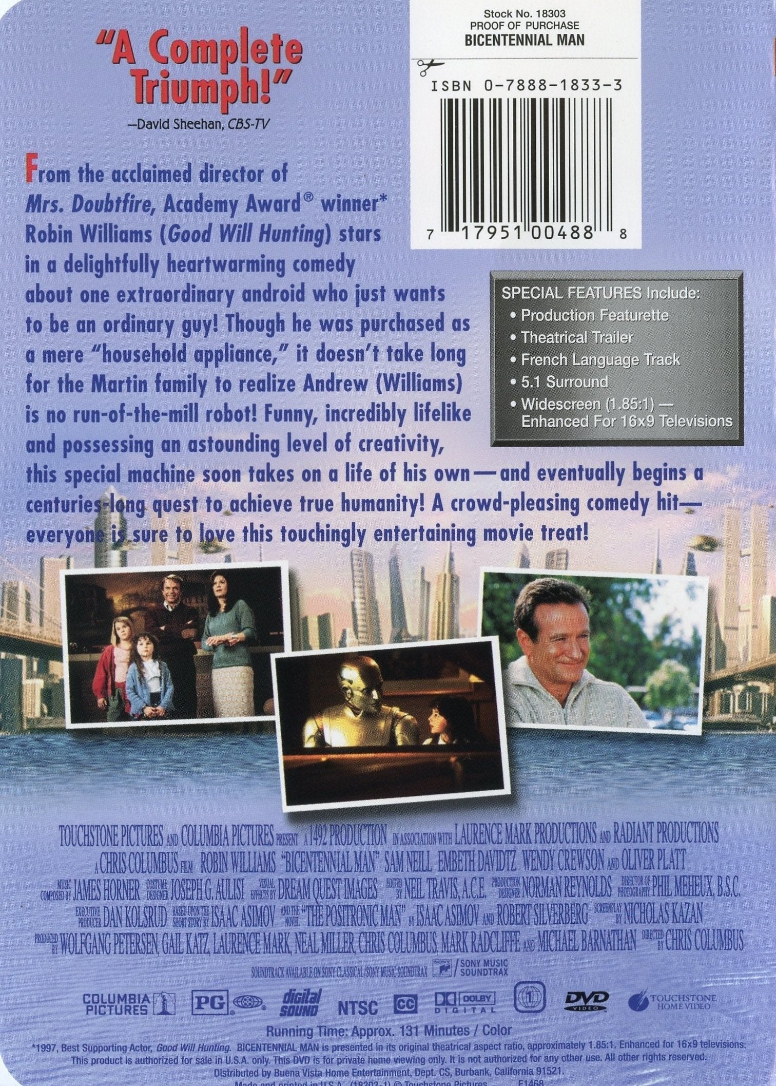 BICENTENNIAL MAN used book depot